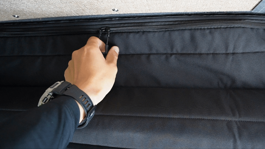 WHITE TOP ADVENTURES® SPRINTER L-TRACK HEADLINER OVERHEAD STORAGE SHELF (2019+)