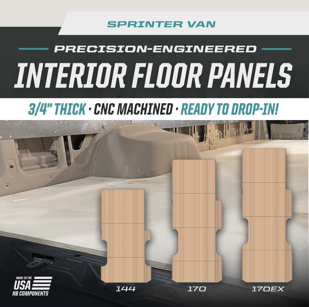 RB Components Sprinter CNC Floor Kit - 144, 170 or Extended