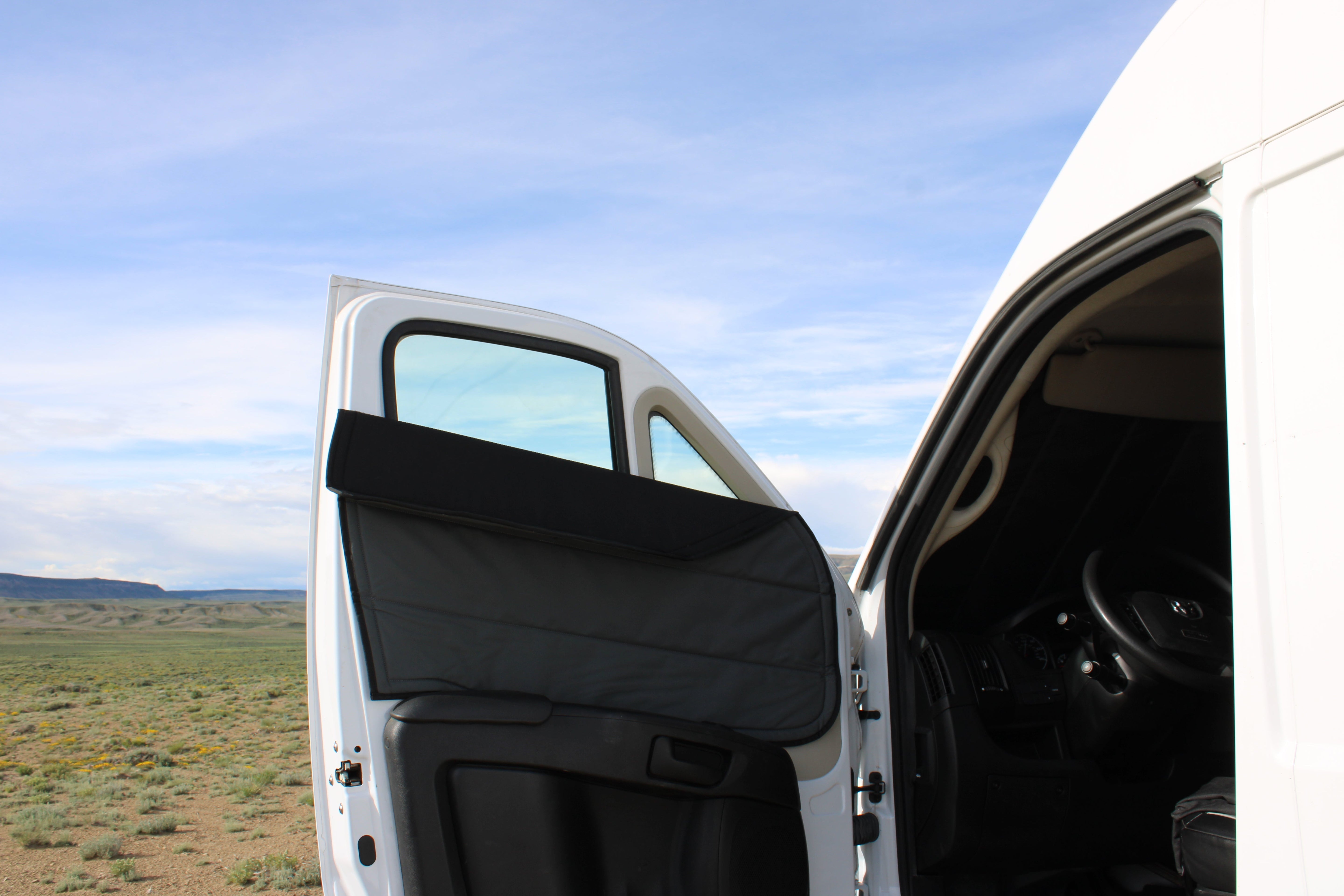 VanEssential Transit Insulated Front Door Magnetic Window Covers