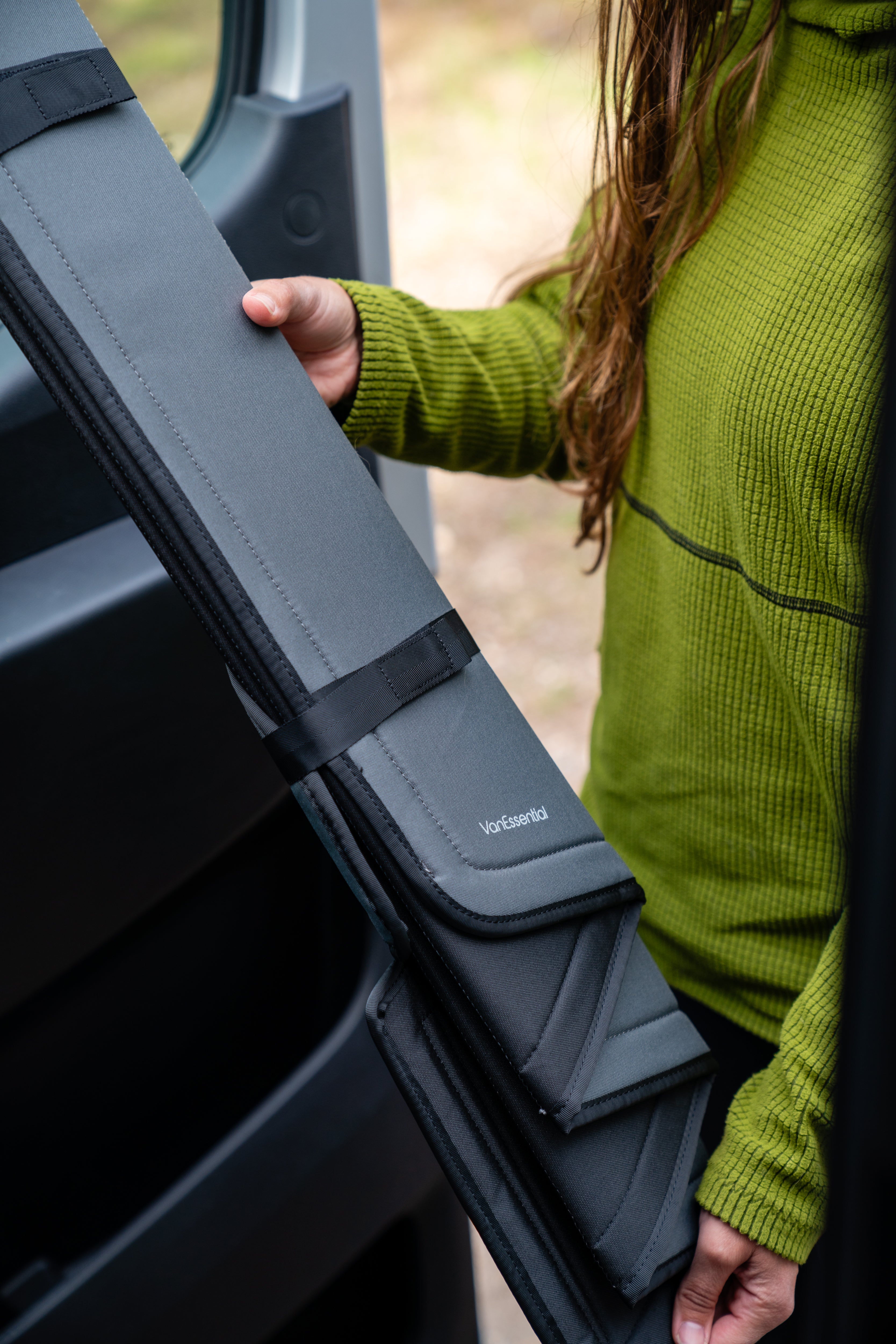 VanEssential Transit Insulated Front Door Magnetic Window Covers