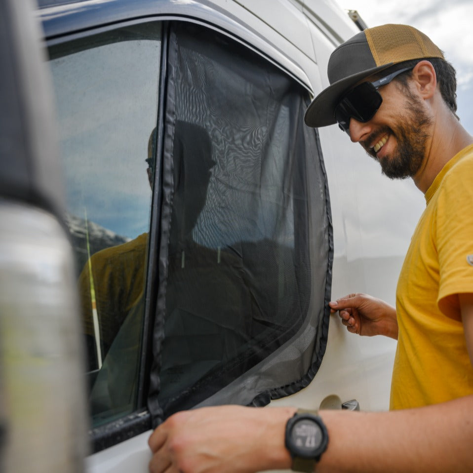 VanEssential Ford Transit Bug Screen - Front Door (Pair) - Pest-Free Airflow