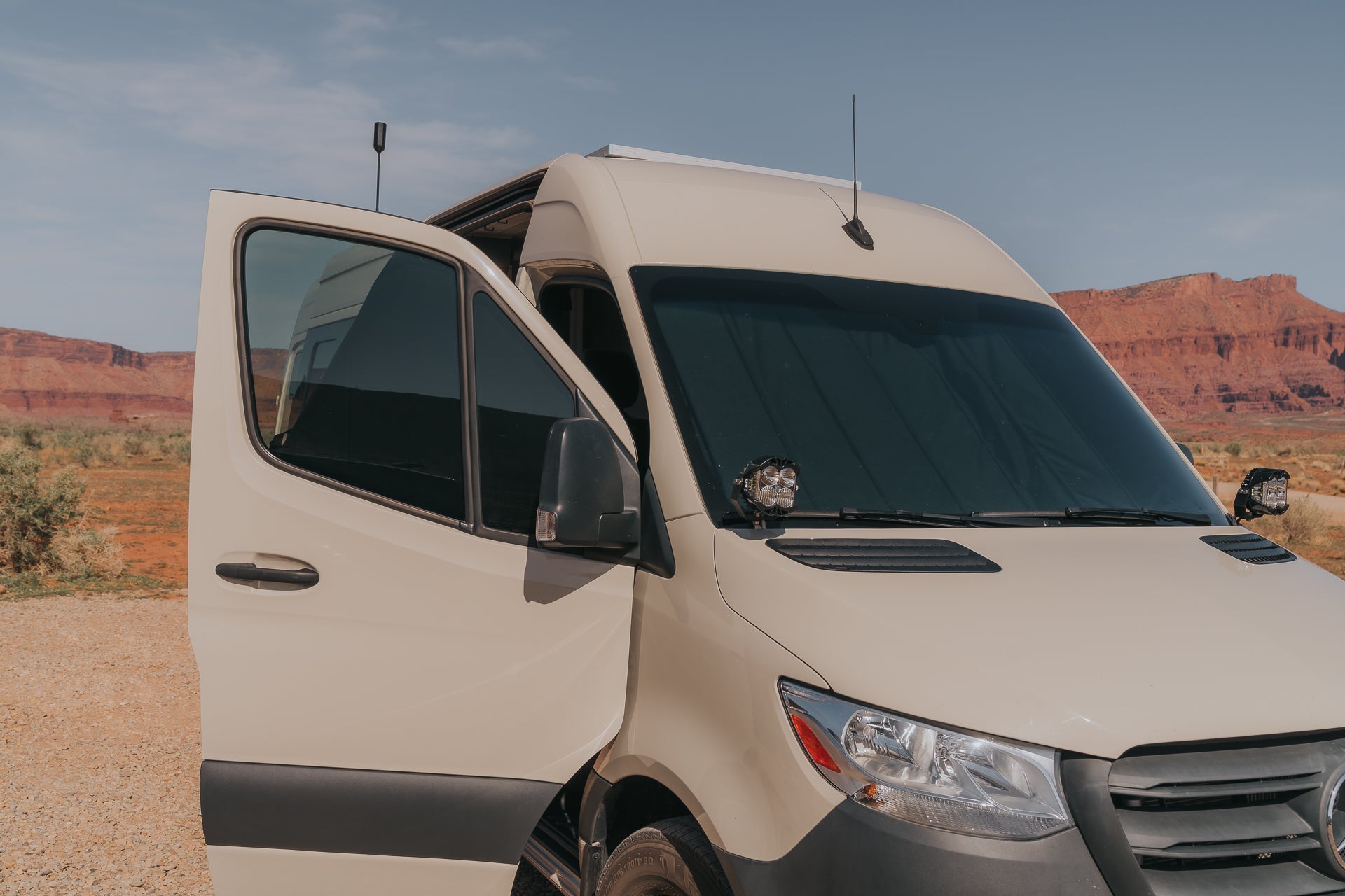 VanEssential Mercedes Sprinter Stealth Front Windshield Cover - Thermal Privacy
