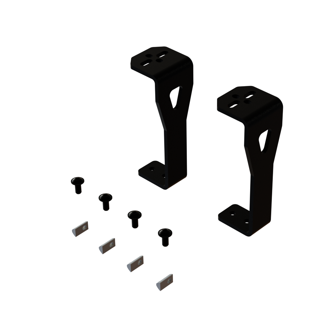 Unaka Gear Co. High Bar Center Support Bracket Kit - Exterior Crossbar Hardware
