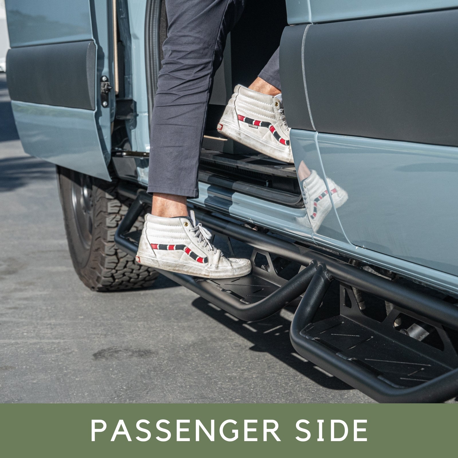 VANSPEED SIDE STEPS & HIGH-TRACTION RUNNING BOARDS