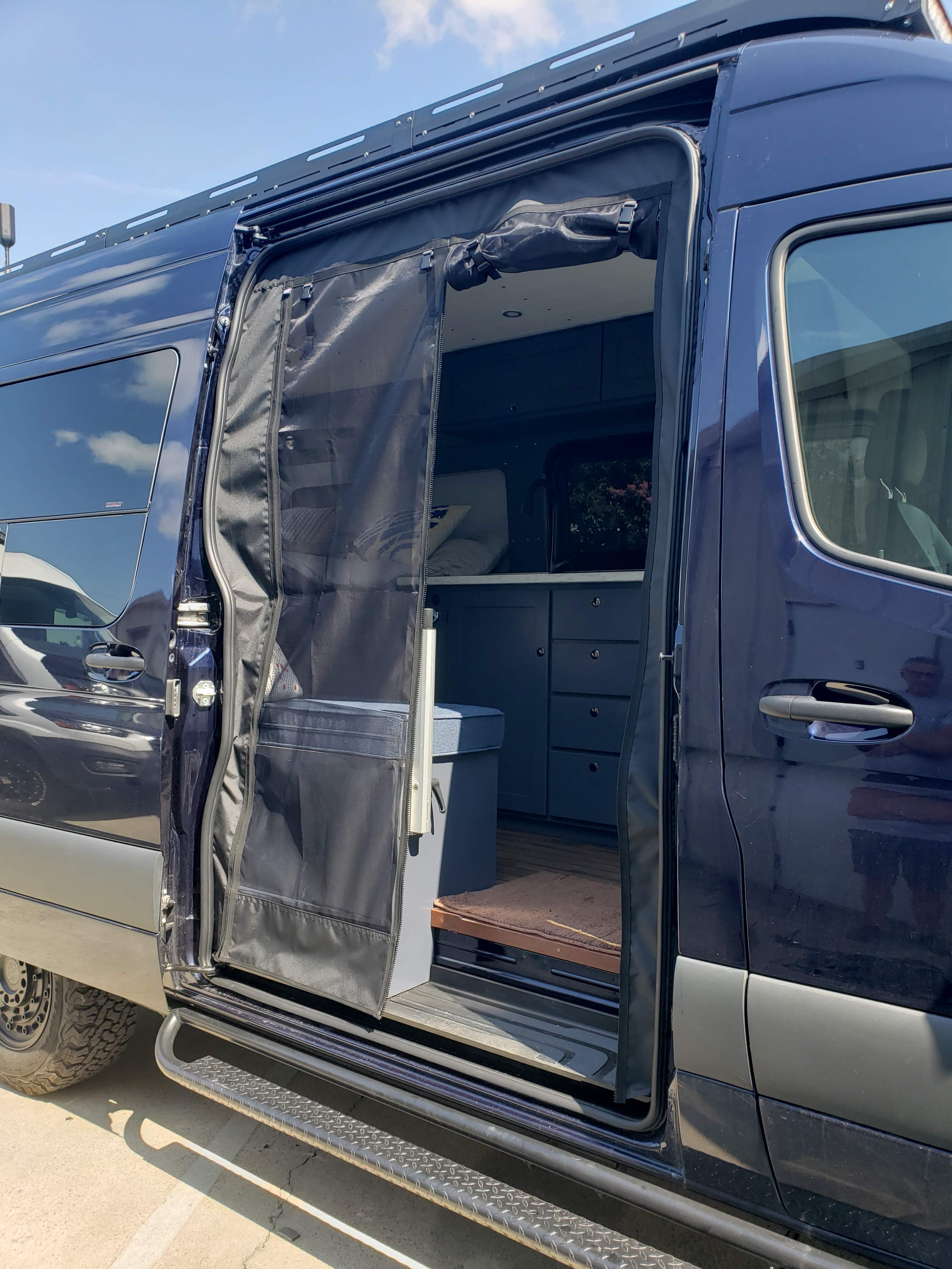 The Bug Wall Sprinter T1N Sliding Screen - Custom Entry