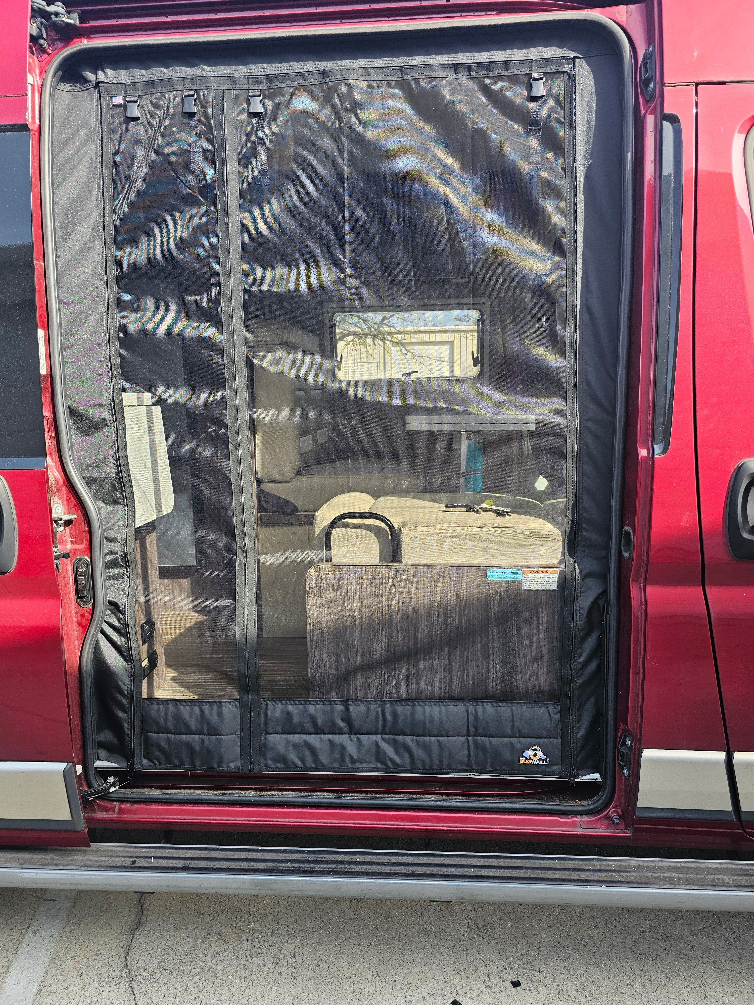 The Bug Wall Winnebago Travato Sliding Screen - V2 Replacement