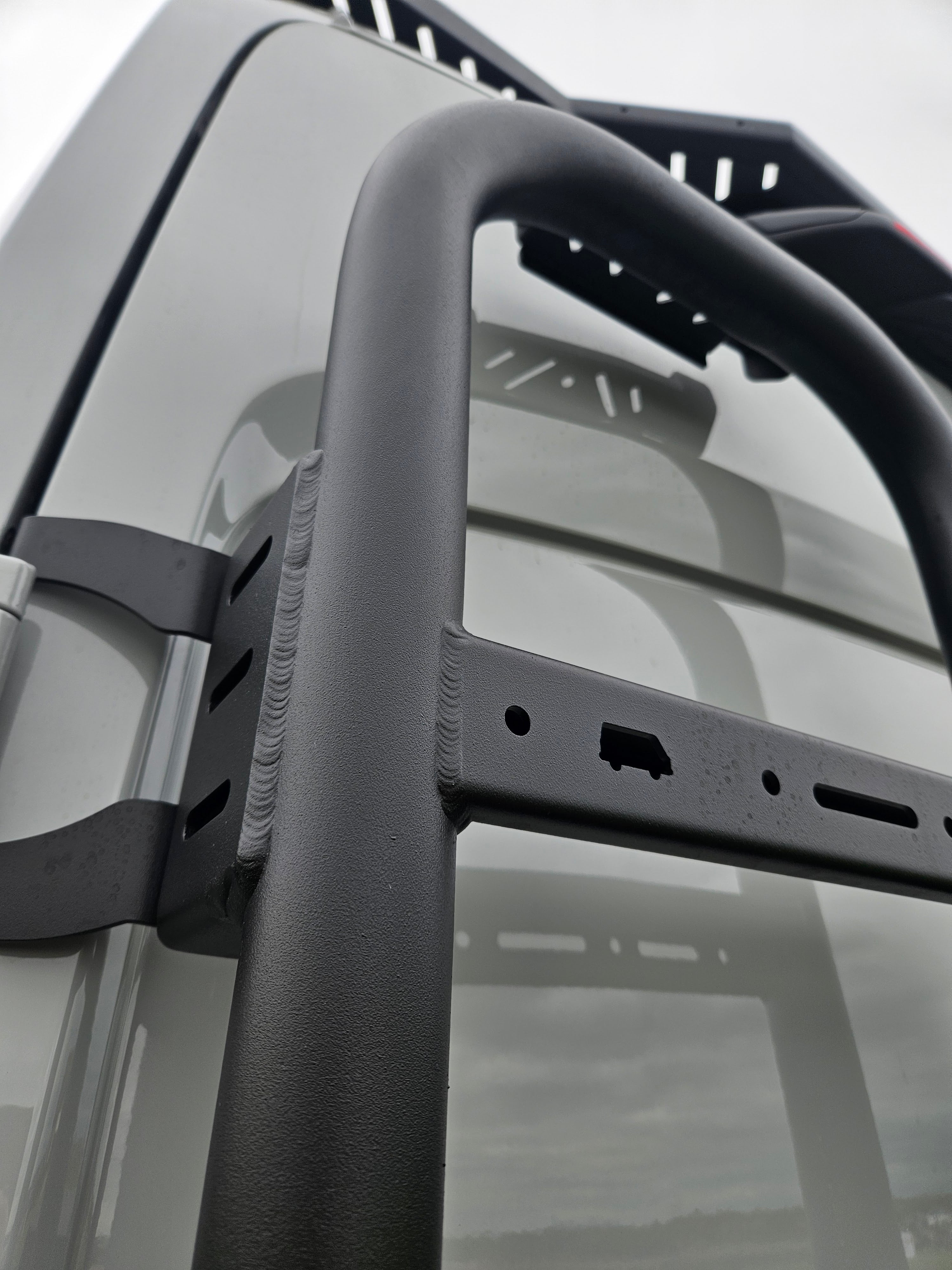 ROVER VANS REAR DOOR LADDER & TIRE CARRIER (TRANSIT 2015+) - ALUMINUM 2025 EDITION