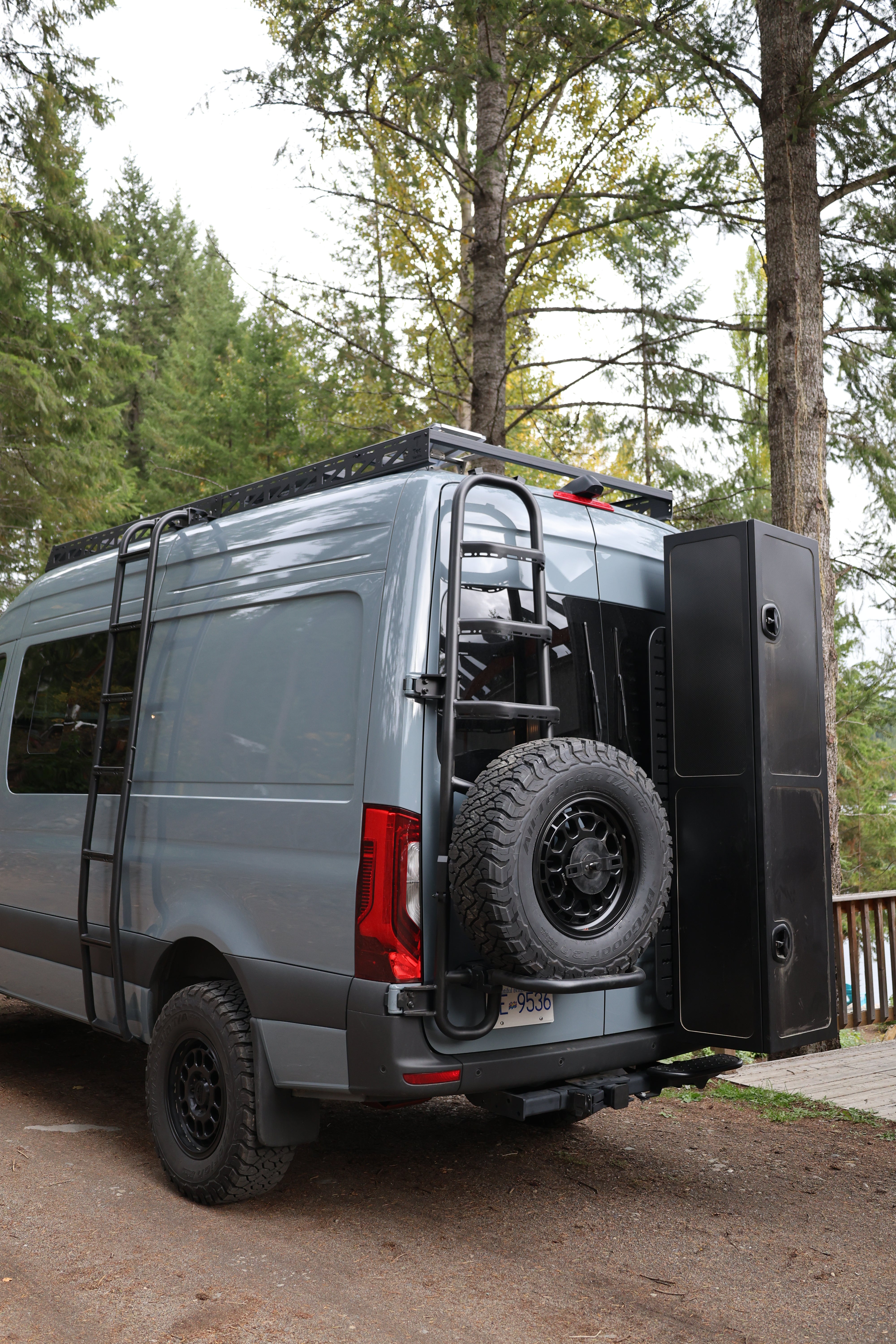 Tec Vanlife 2019+ Sprinter Tire Ladder - Two-in-One Access