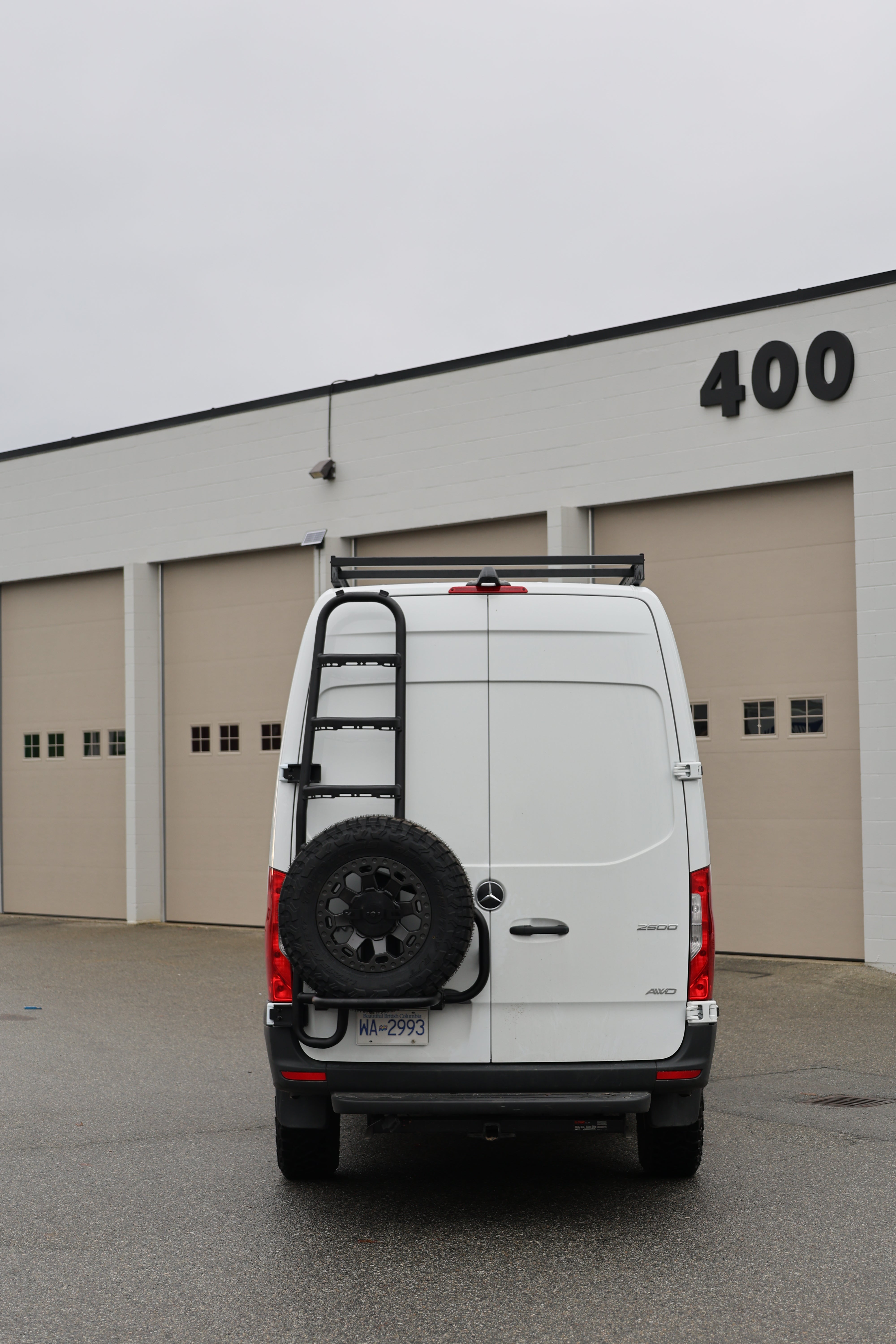 Tec Vanlife 2019+ Sprinter Tire Ladder - Two-in-One Access