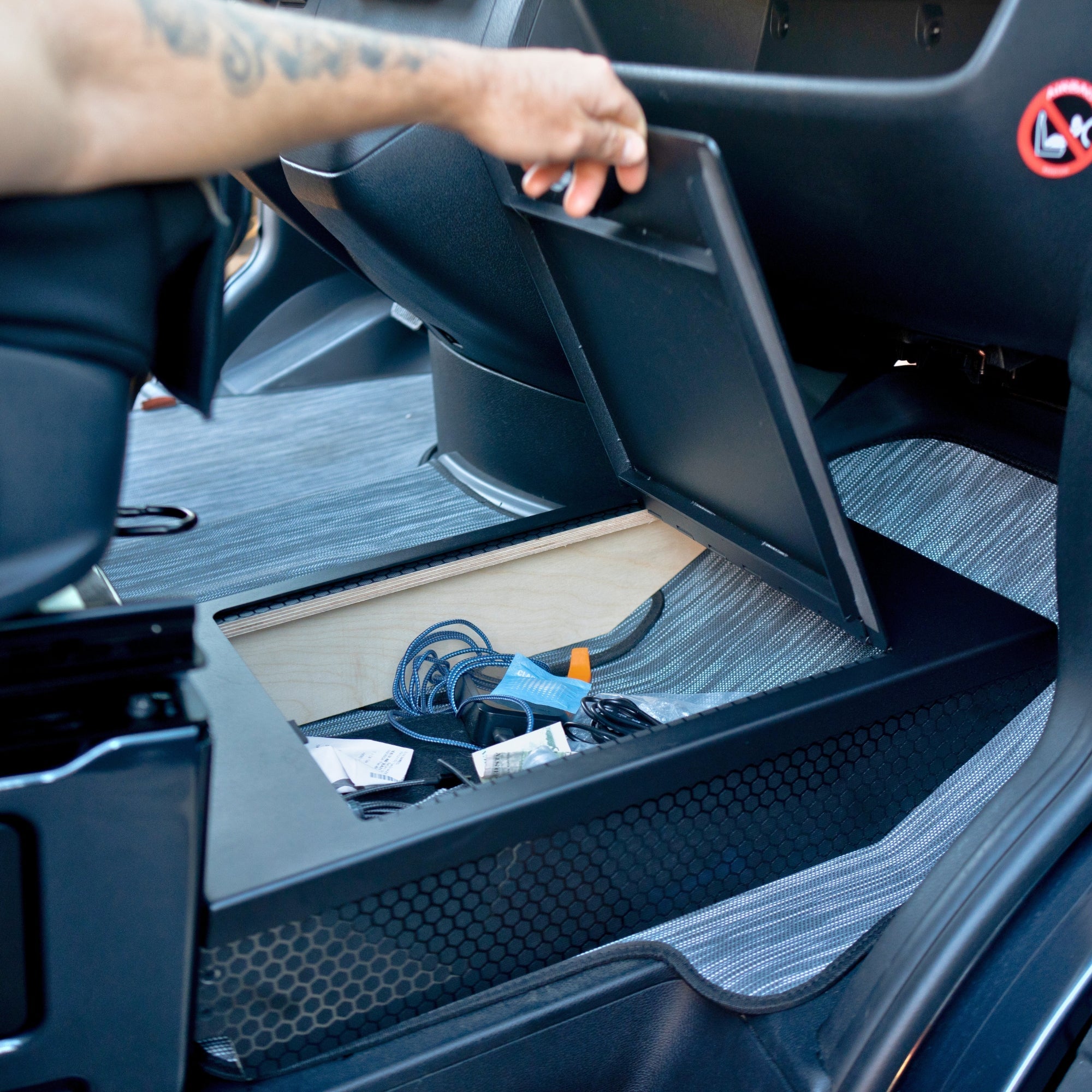 VAN MART SPRINTER FOOTREST STORAGE UNIT