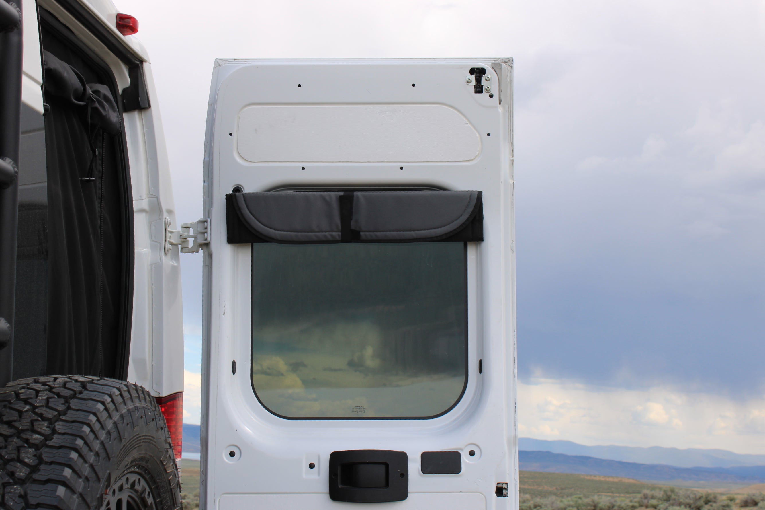 VanEssential Ram Promaster Stealth Rear Door Window Covers (Pair) - Thermal Privacy