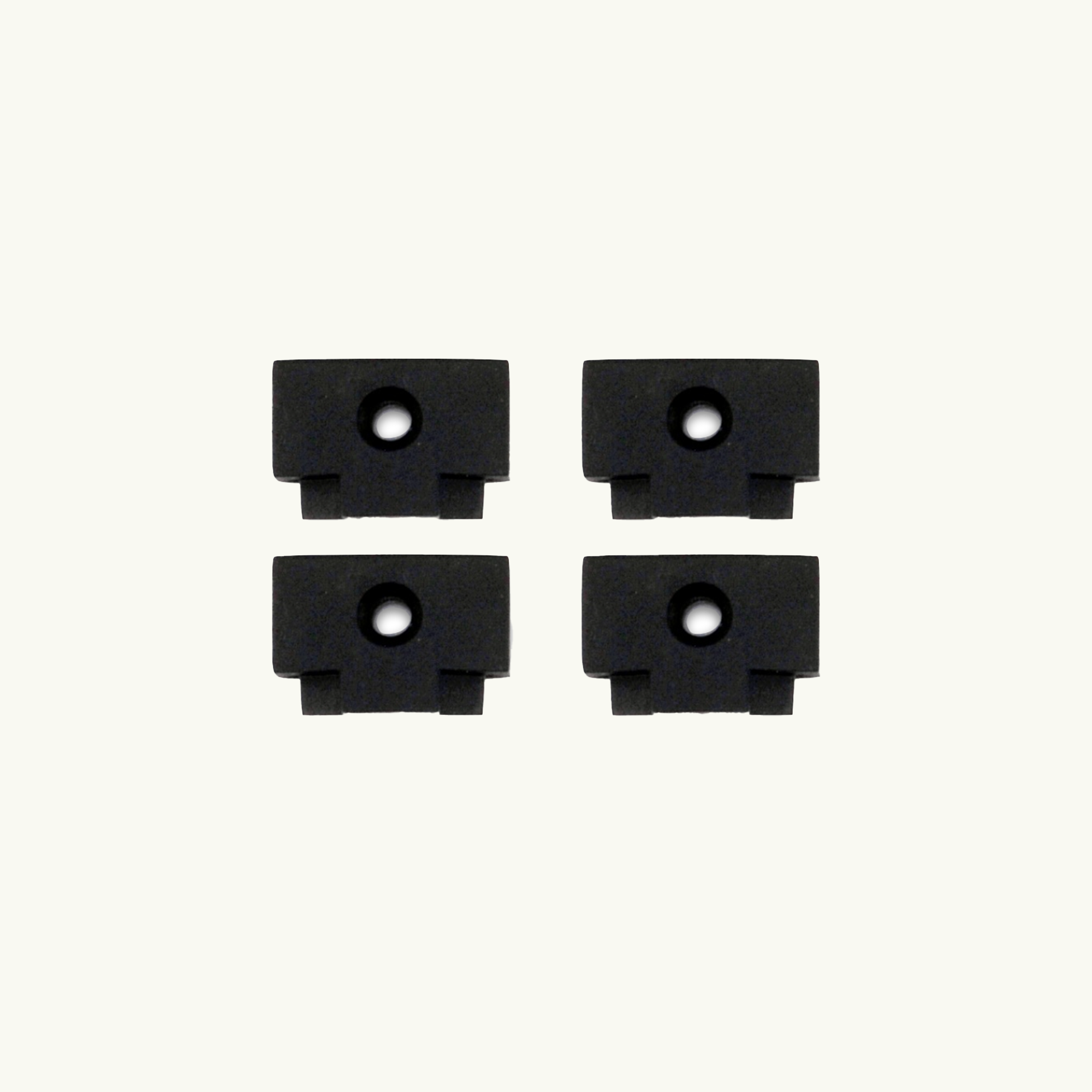 VanEssential Venture L-Track Rectangle End Caps (4 Pack) - Adjustable L-Track Hardware