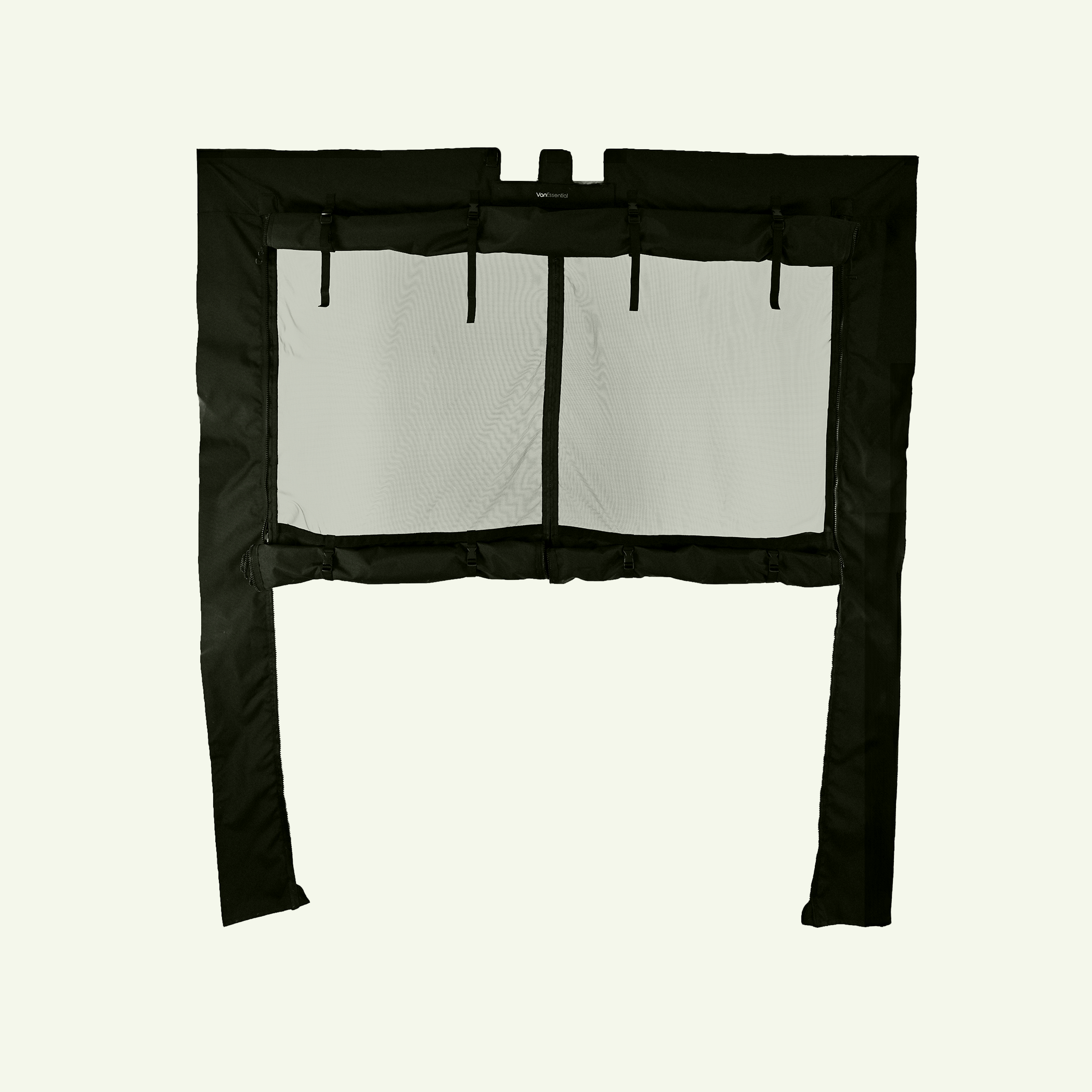 VanEssential Ram Promaster Bug Screen - Rear Door - Rear-Door Airflow
