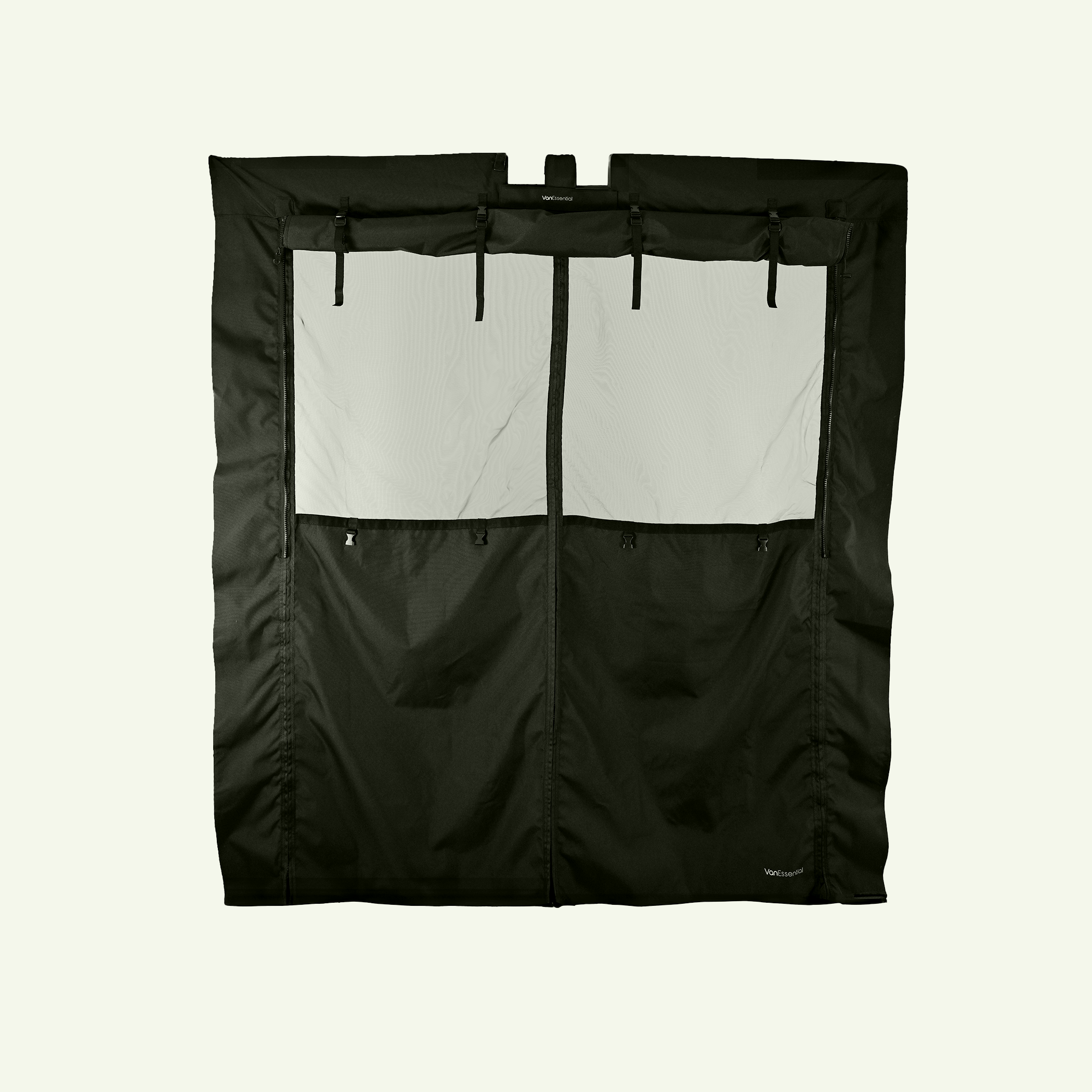 VanEssential Ram Promaster Bug Screen - Rear Door - Rear-Door Airflow