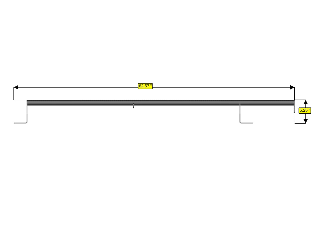 RB Components Sprinter High-Roof Bar - Awning Clearance