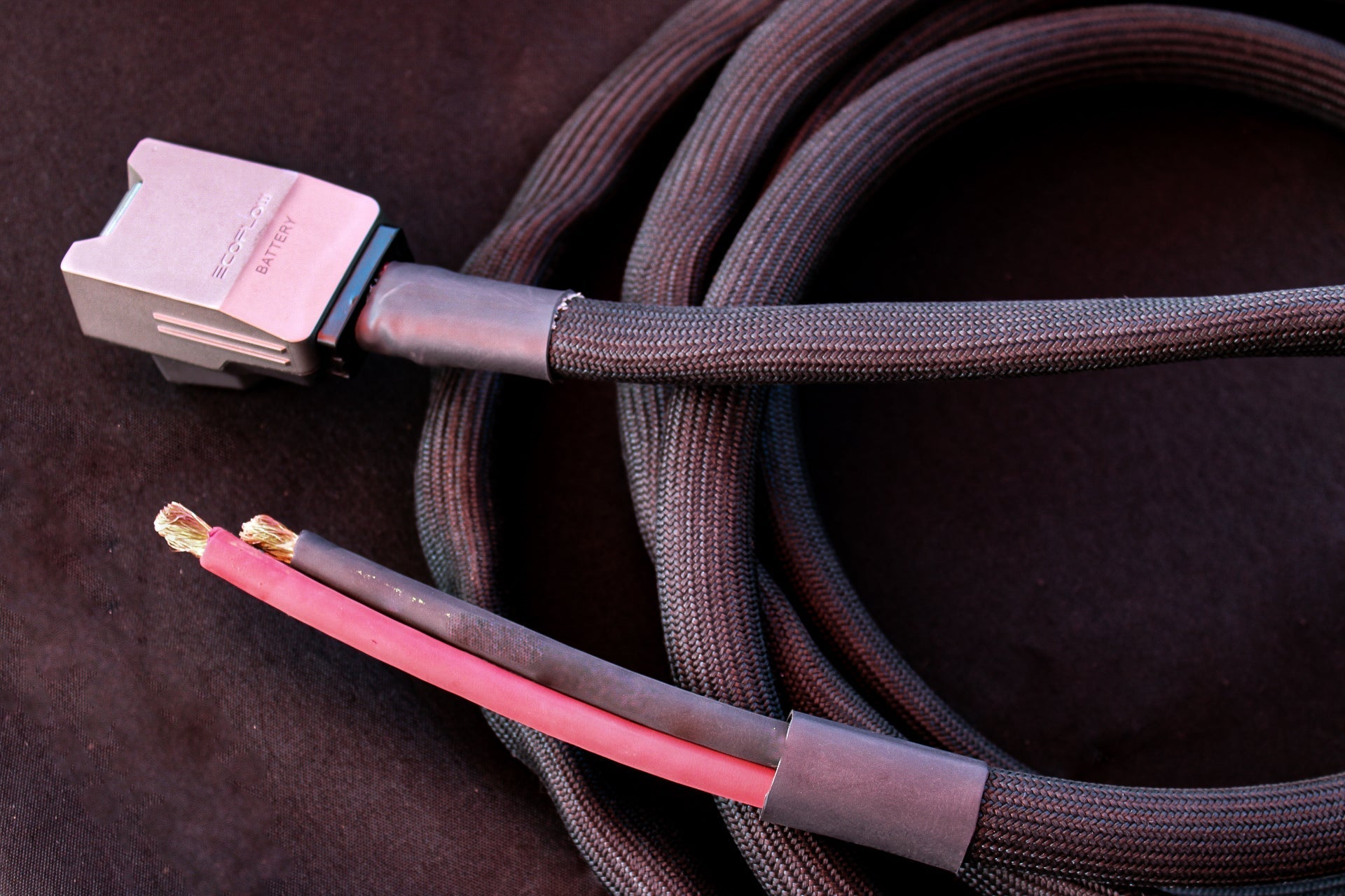 48-Volt Air Conditioner Cable for EcoFlow Power Kits (4-Post to Bare Wire, 20 Foot) - Direct 48V A/C Power