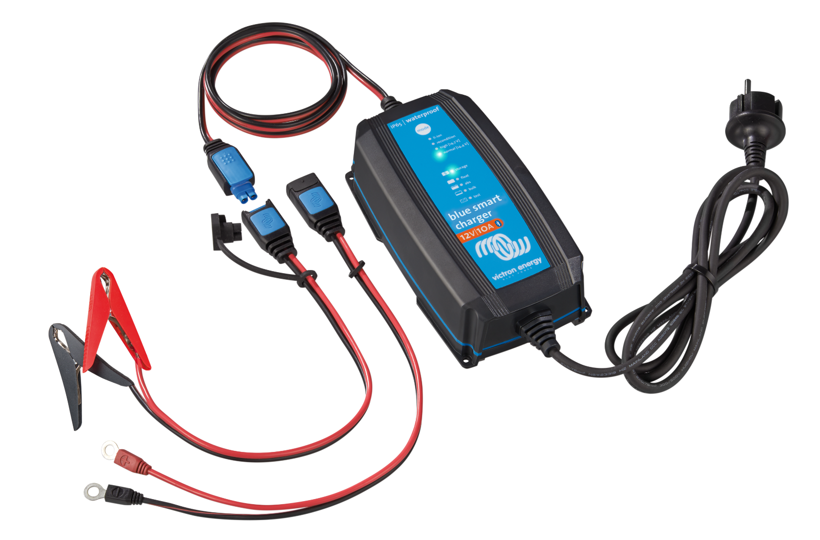 Victron BPC121031104R Blue Smart IP65 Charger 12/10(1) 120V NEMA 1-15P Retail - Shore-Power Battery Charging
