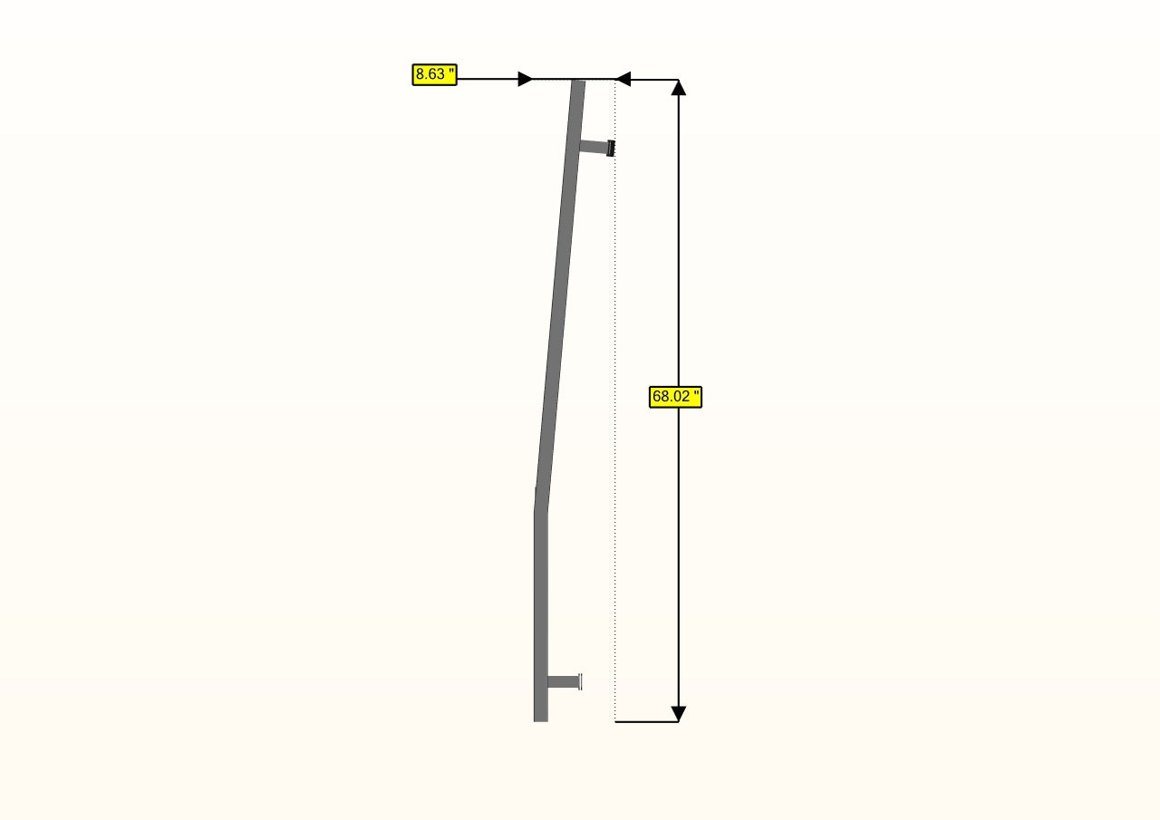 RB Components 2007+ Sprinter High-Roof Rear Ladder - Driver Side