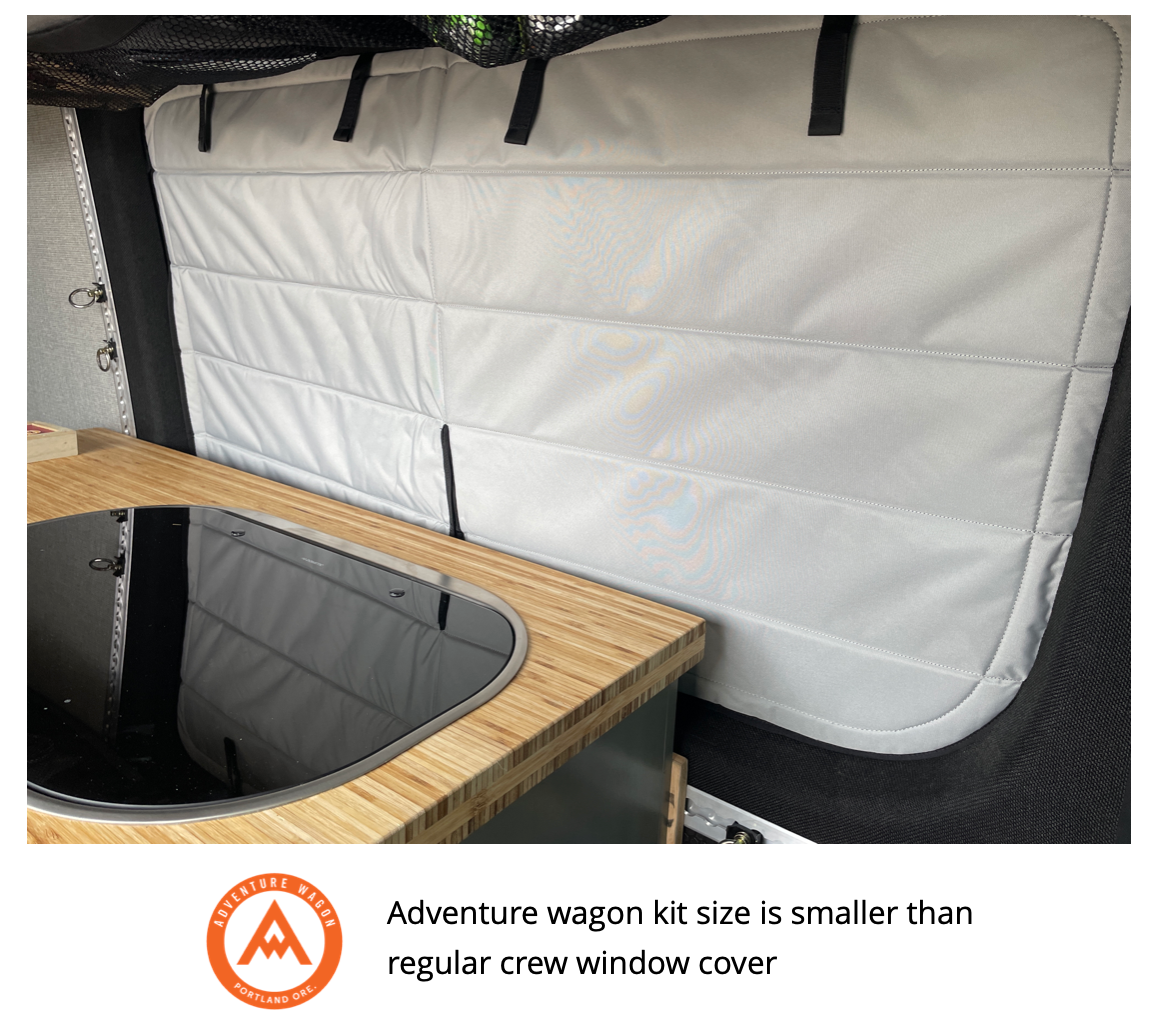VanEssential Mercedes Sprinter Stealth Crew Window Cover - Thermal Privacy