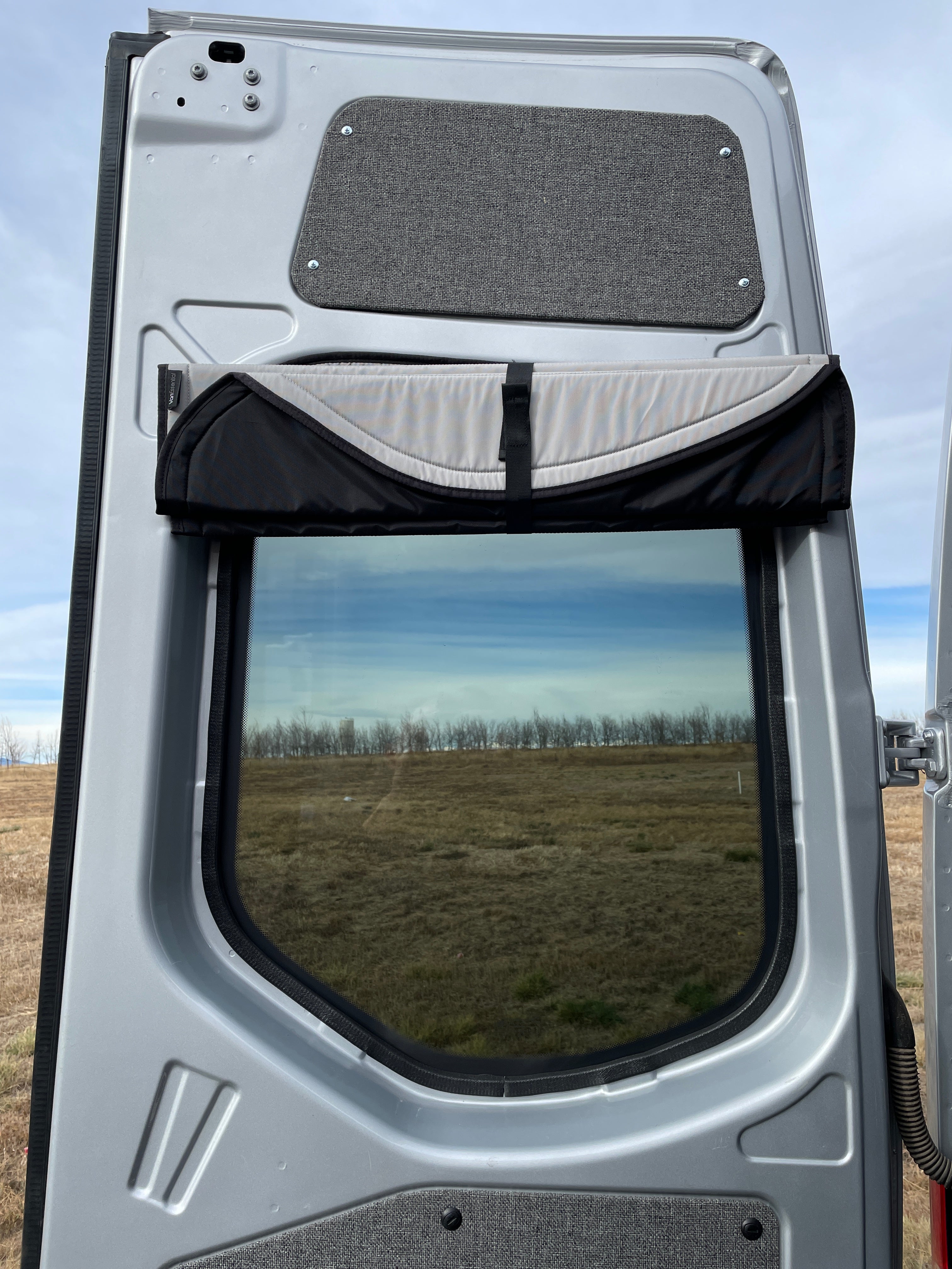 VanEssential Mercedes Sprinter Stealth Rear Door Window Covers (Pair) - Thermal Privacy