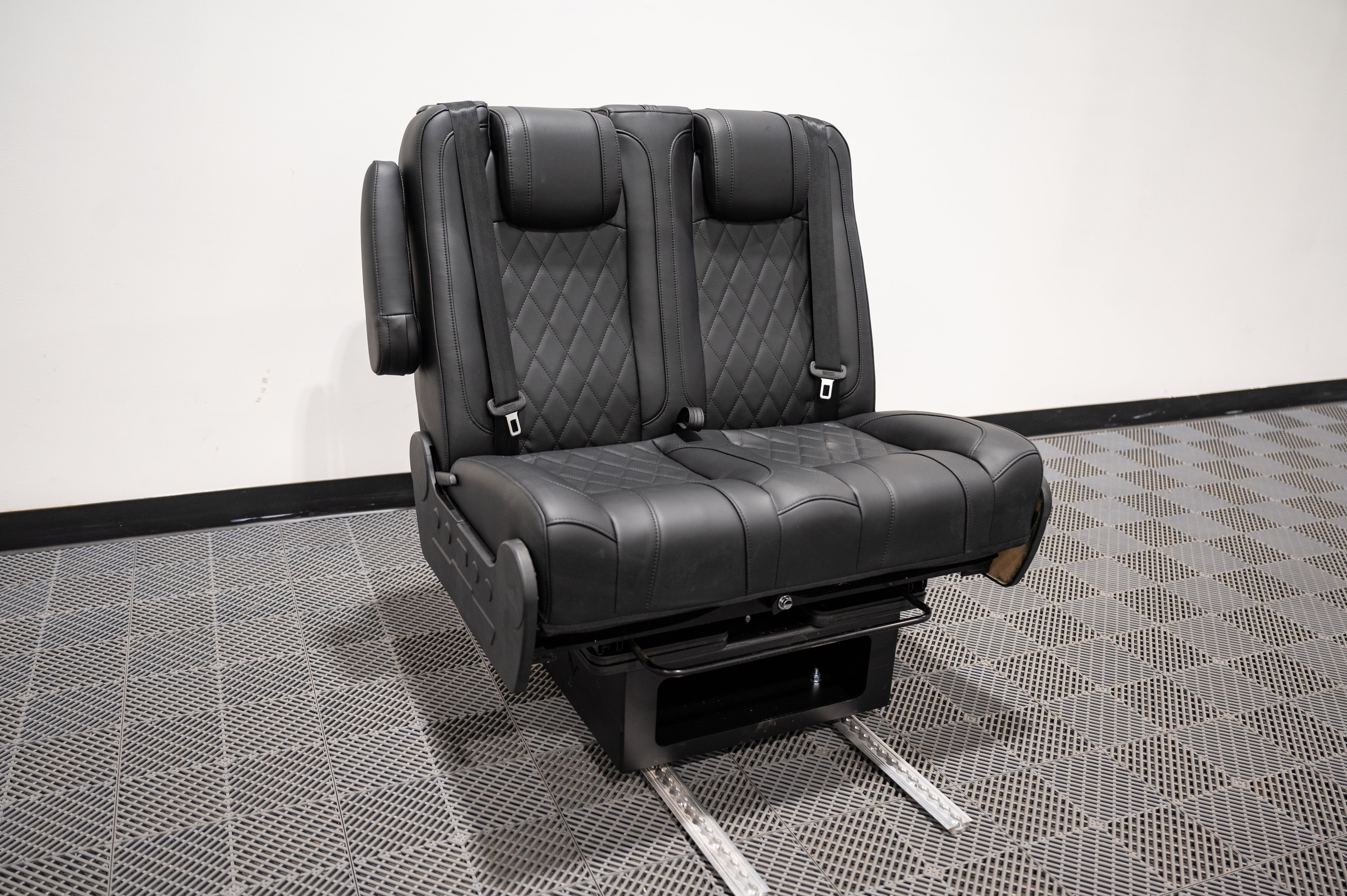 Alpine Van Works Dual-Fold Double Bench-to-Bed Seat - Flexible Seating