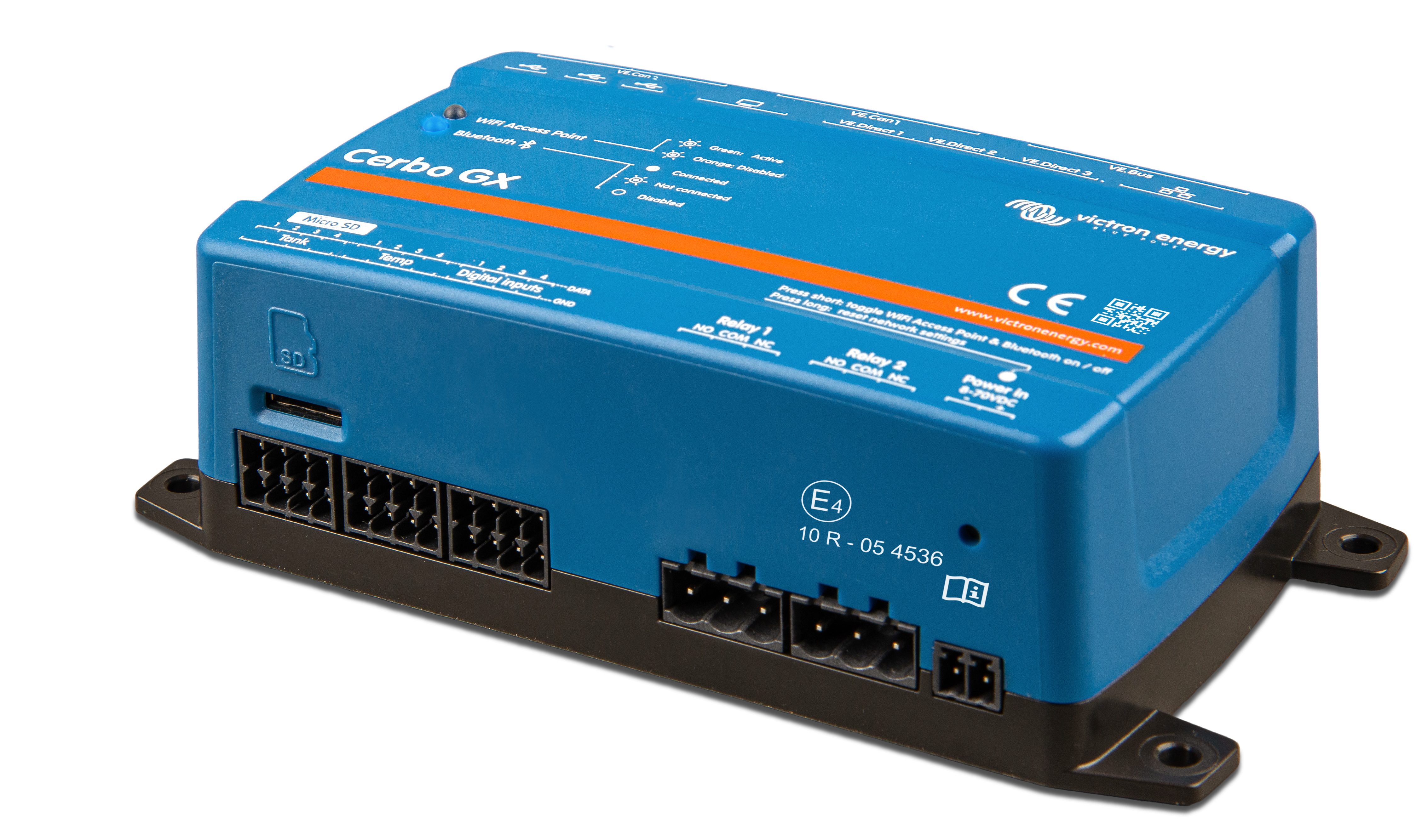 Victron BPP900451100 Cerbo GX MK2 Hardware revision 2 with two VE.Can ports - System Monitoring