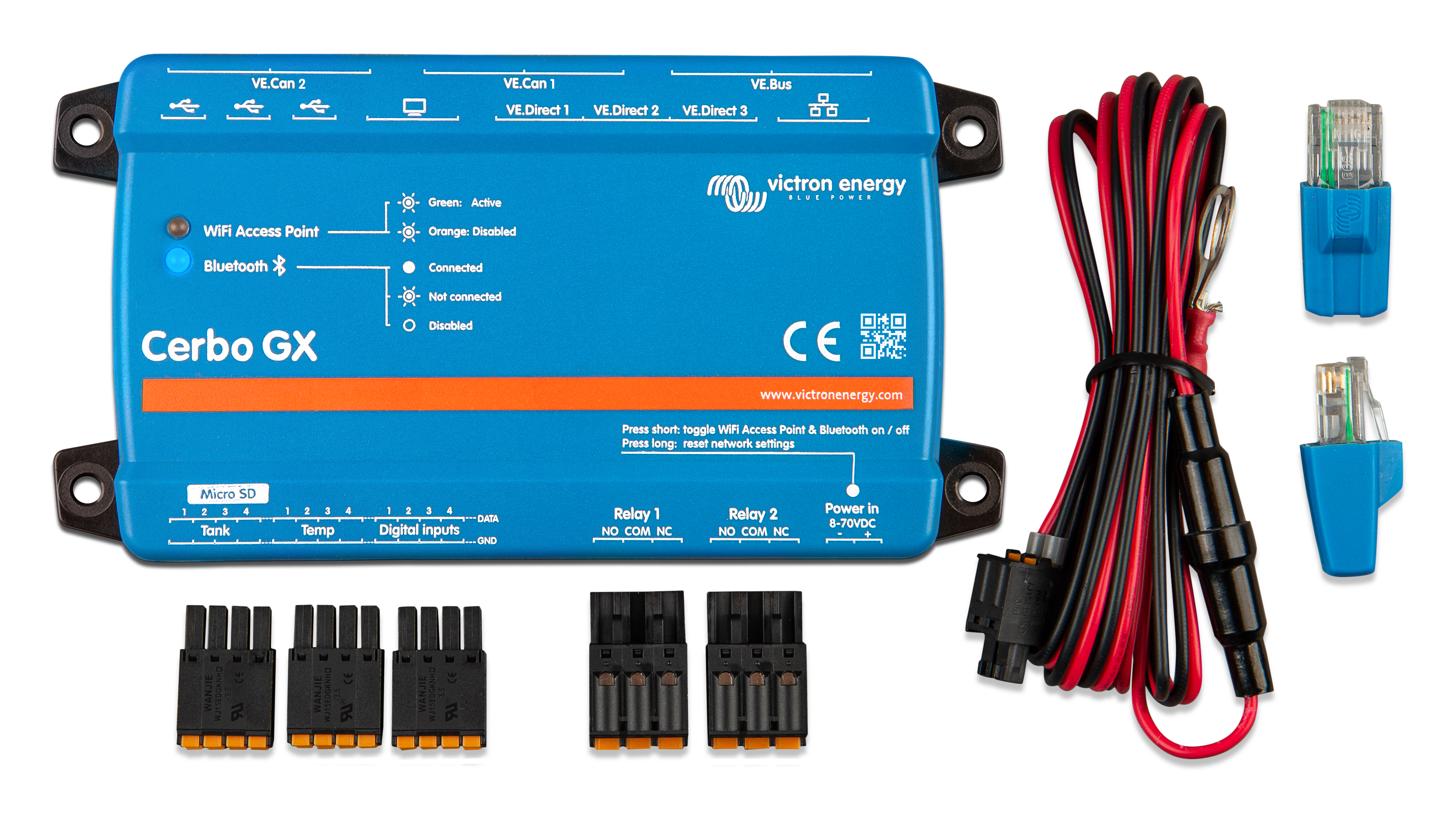 Victron BPP900451100 Cerbo GX MK2 Hardware revision 2 with two VE.Can ports - System Monitoring