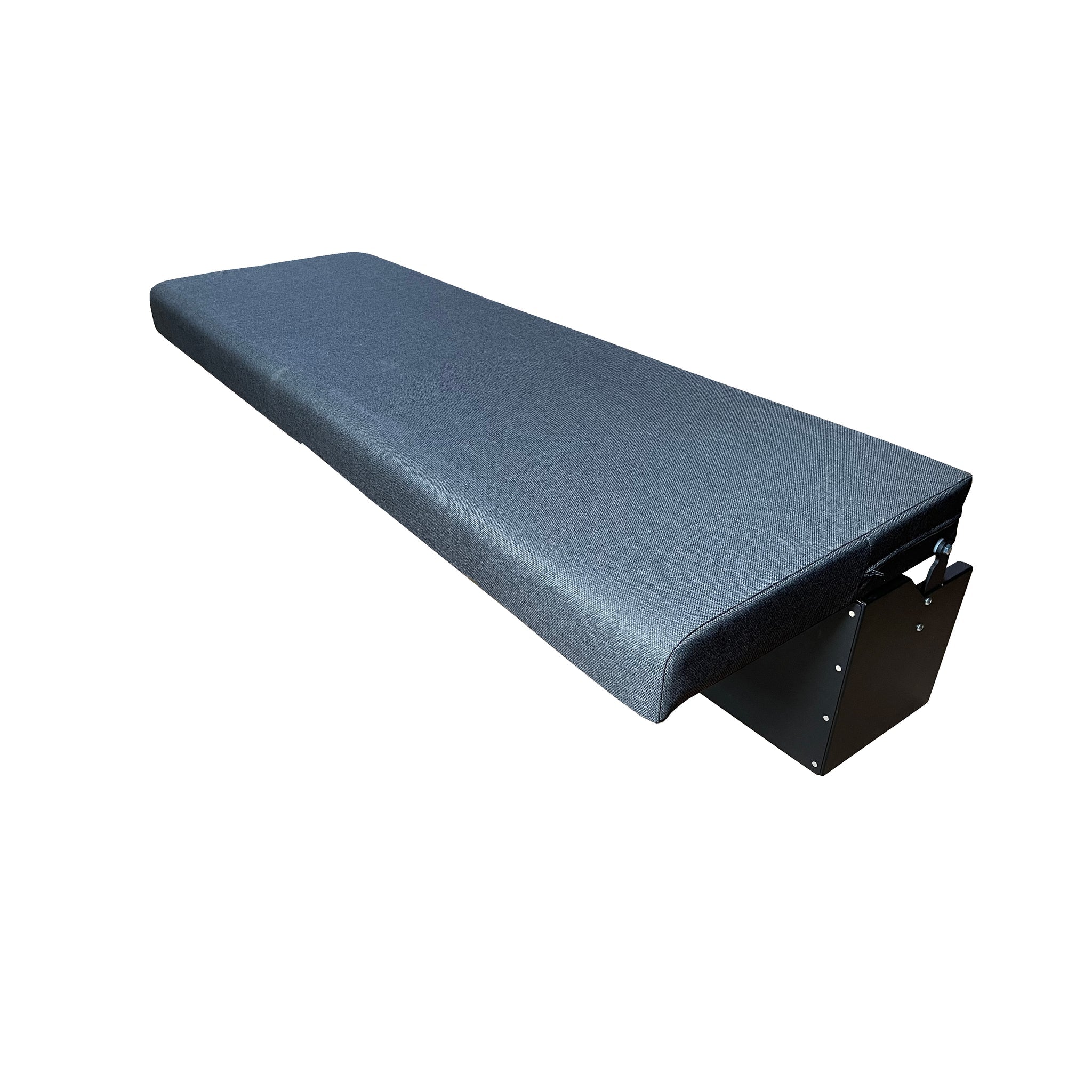 RB Components 76-Inch Folding Bench - Charcoal Cloth