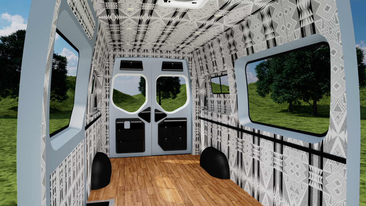 Alpine Van Works Sprinter 144 Low Roof Panel Kit - Insulated Finish