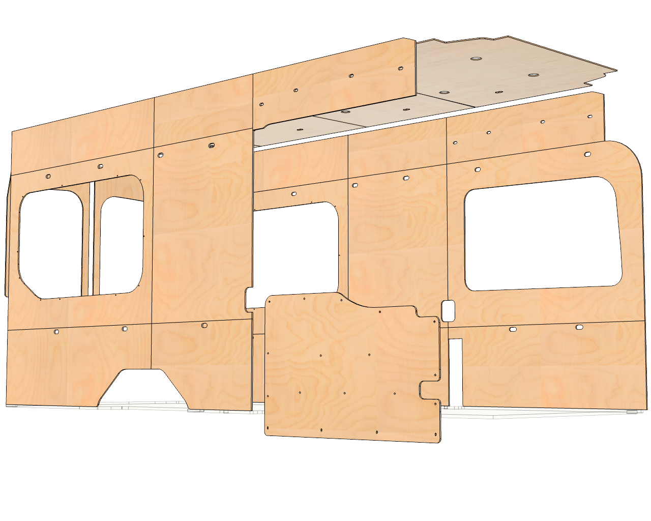AVC Rig Ford Transit 148 Extended Wall Kit - Fast Interior Build