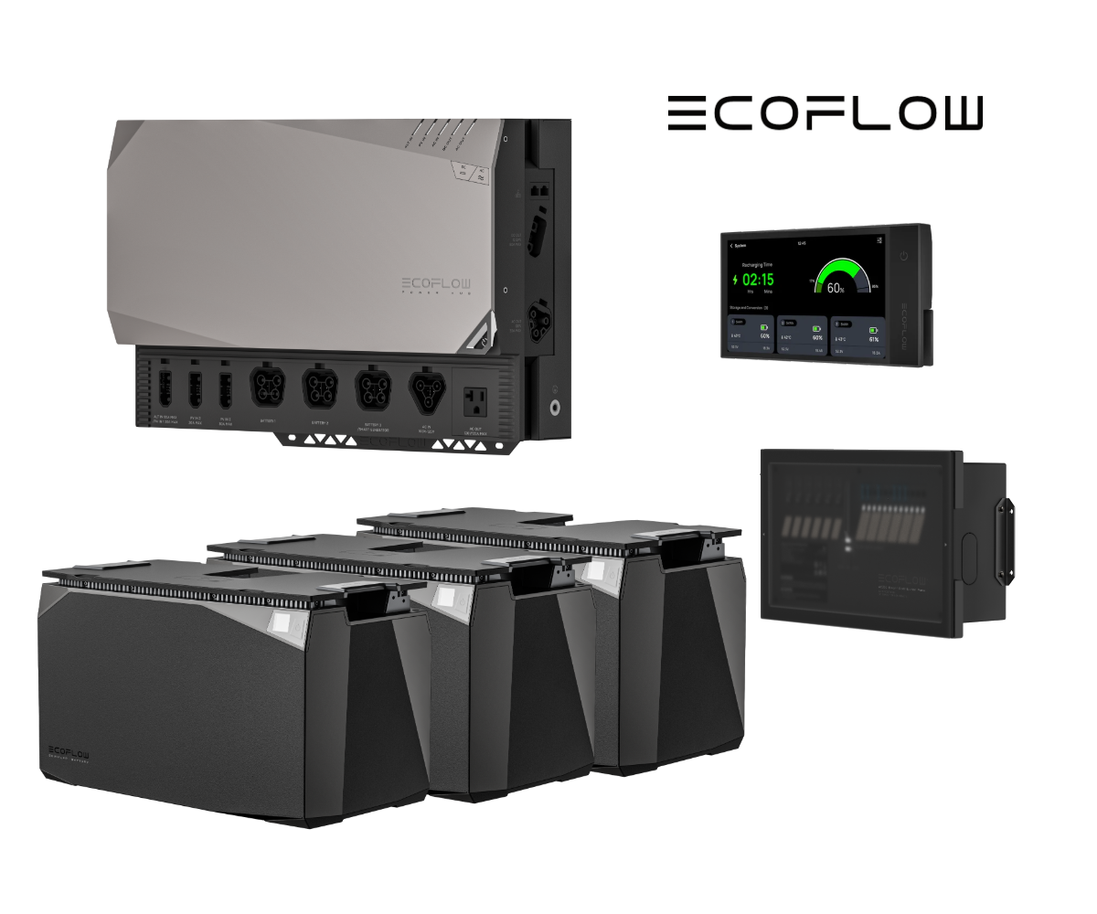 3.6 kW EcoFlow Power Kit (15 kWh) - Integrated 48V Power