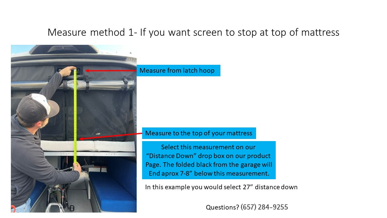 The Bug Wall Sprinter Rear Garage Screen - Four-Season Access