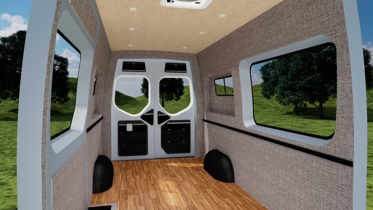 Alpine Van Works Sprinter 144 Low Roof Panel Kit - Insulated Finish