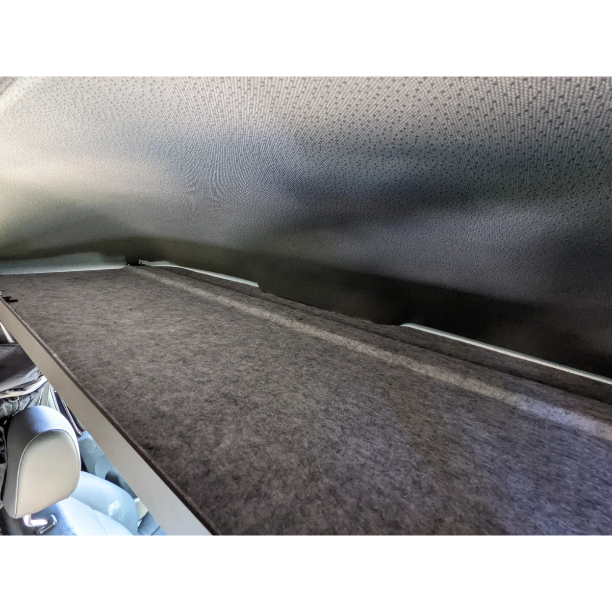 Rigwell Made Sprinter Headliner Shelf - Curtain-Ready Storage
