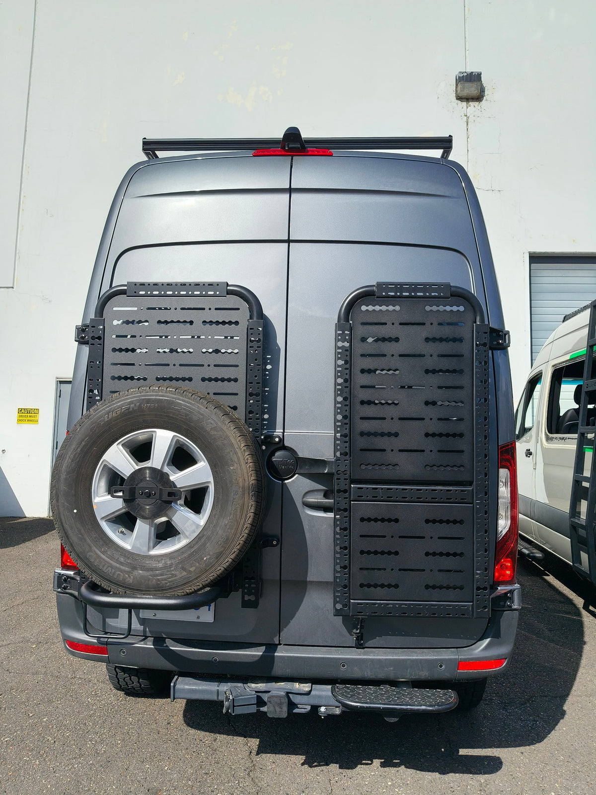 Sprinter Rear Door Aluminum Gear Rack - No Drill
