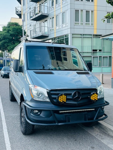WHITE TOP ADVENTURES® SPRINTER 144" LOW ROOF STEALTH ROOF RACK SYSTEM