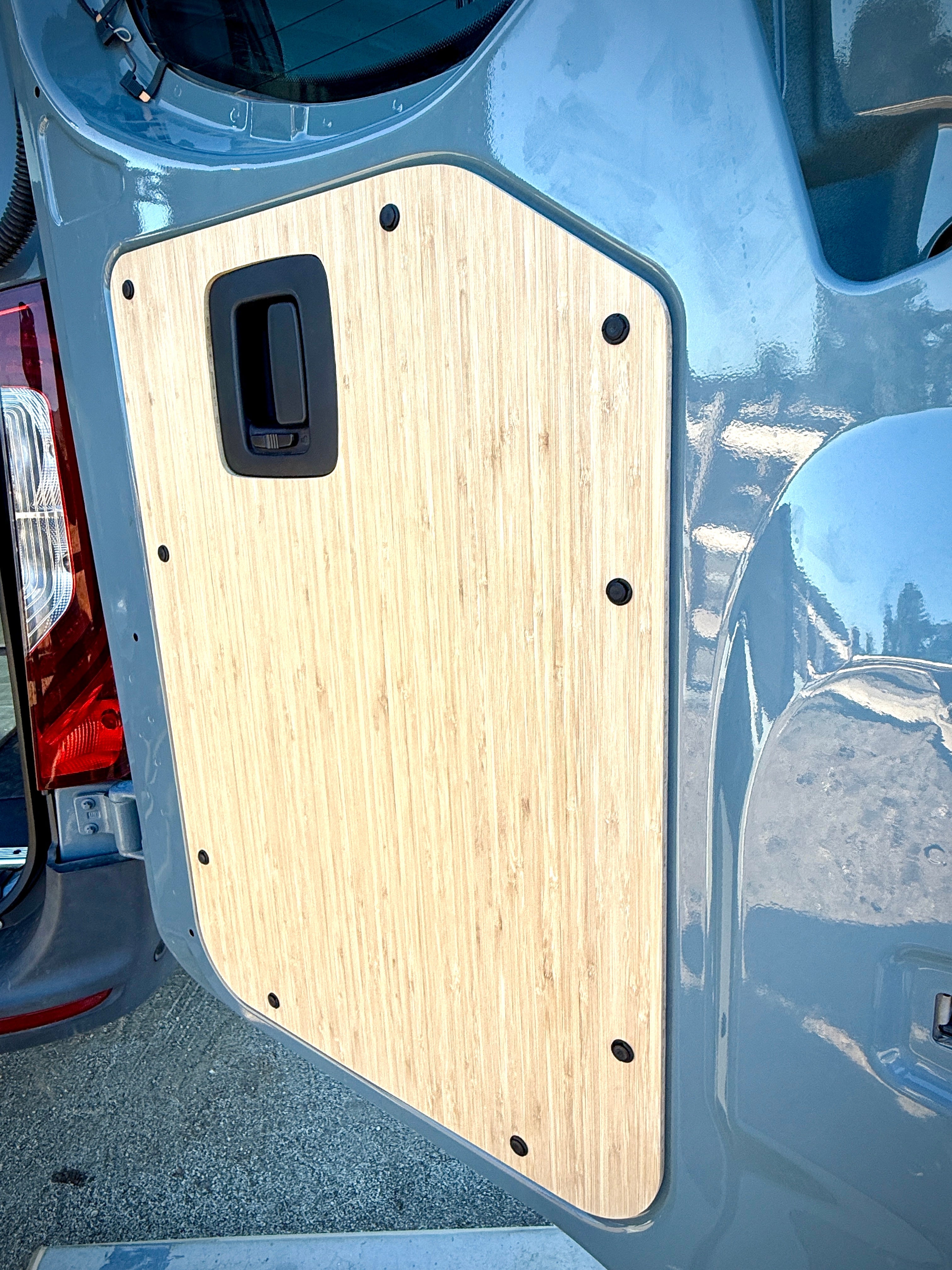 Sandy Vans Sprinter Lower Rear Door Panels (Amber Bamboo)