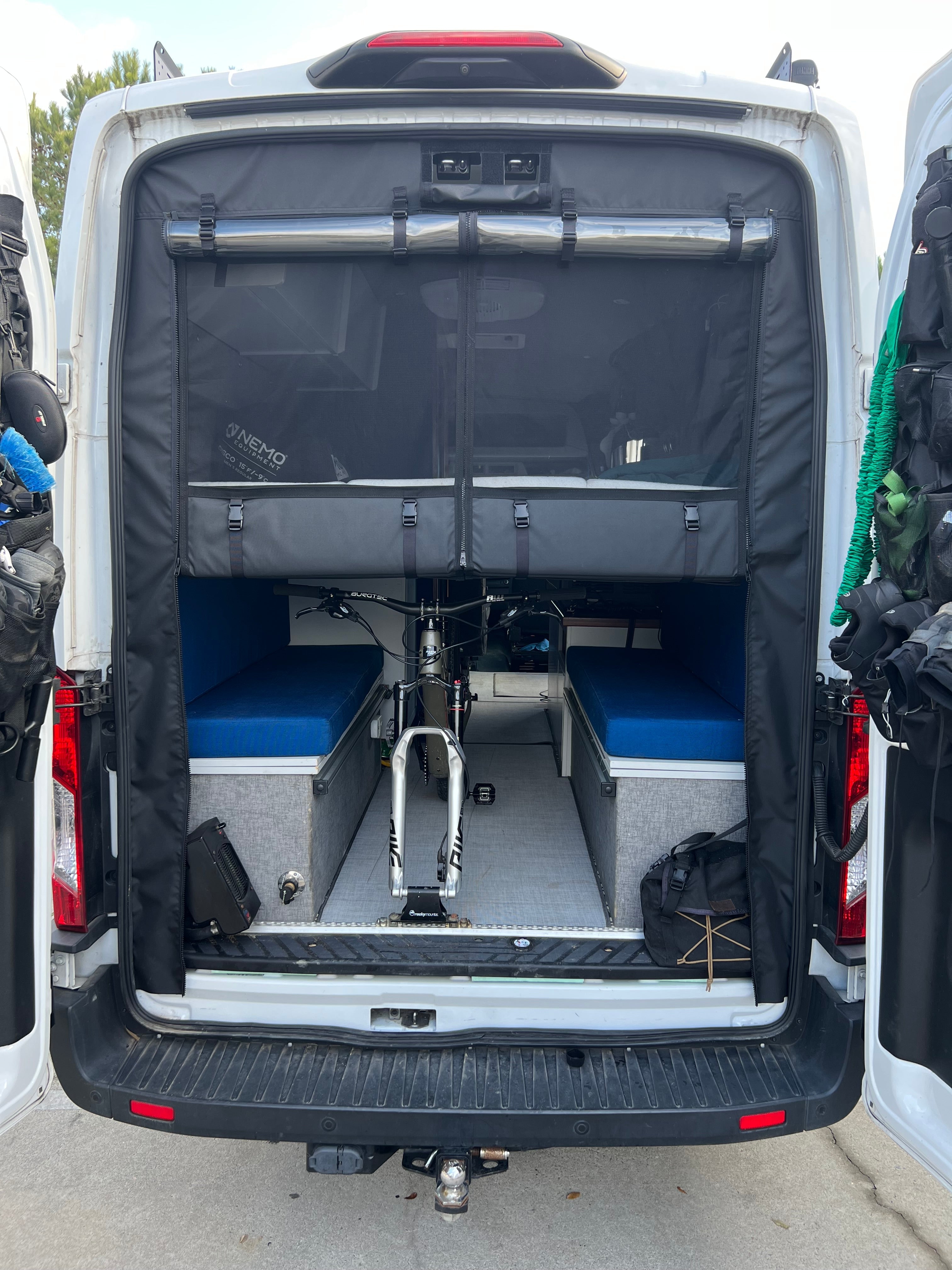 The Bug Wall Transit Rear Garage Screen - Four-Season Access
