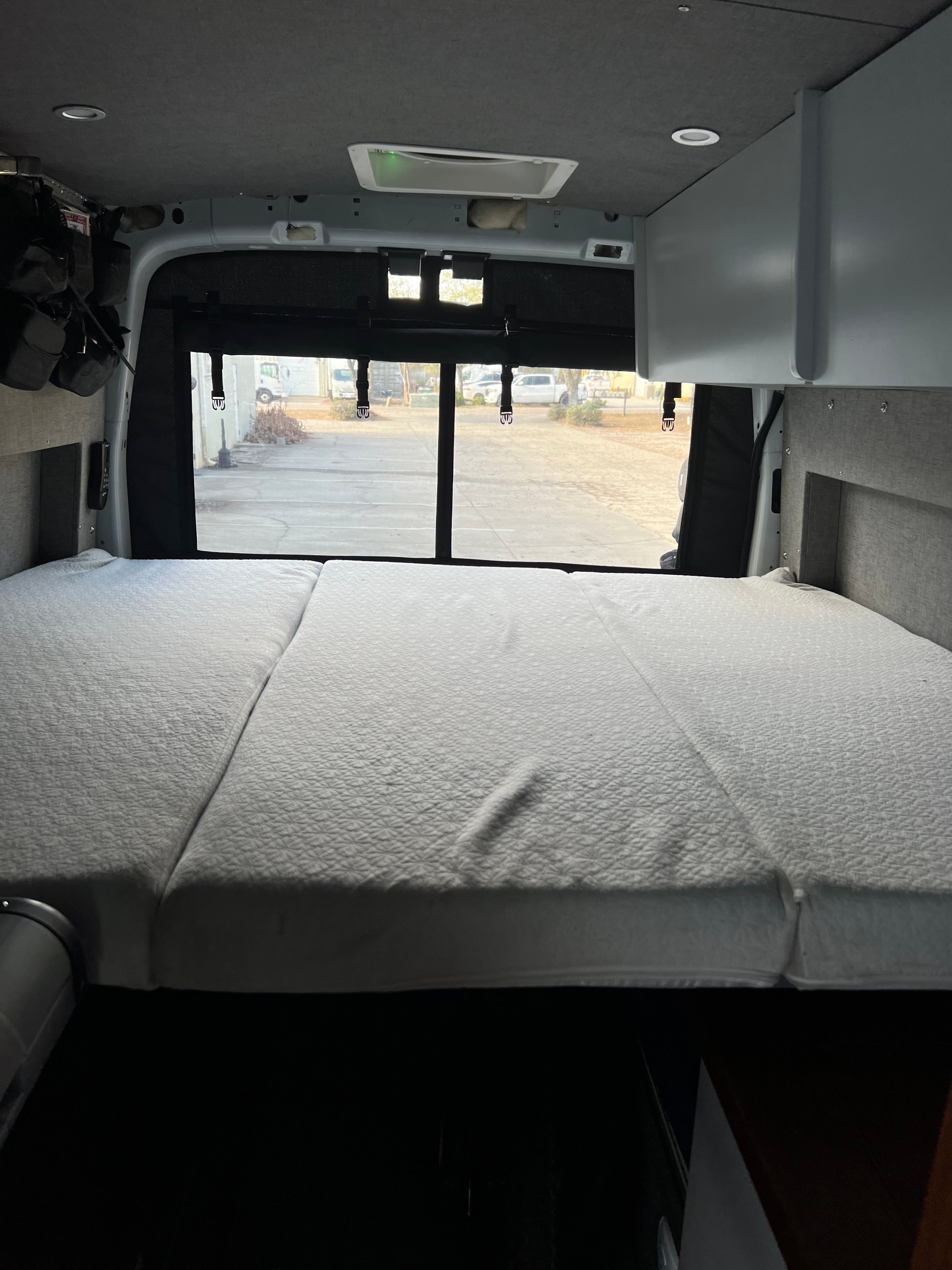 The Bug Wall Sprinter Rear Garage Screen - Four-Season Access