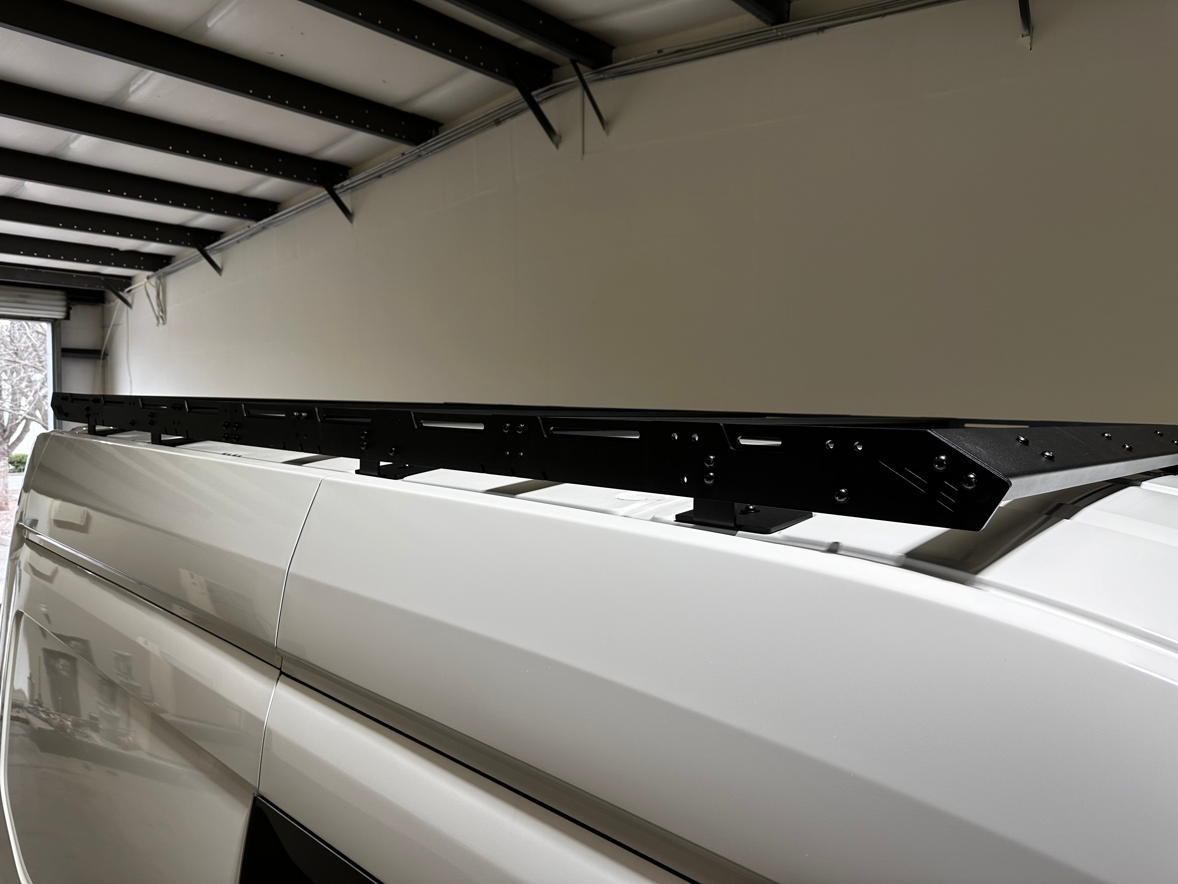 White Top Adventures Transit Mid Roof 148" Strata Roof Rack - Customizable Heavy-Duty Platform