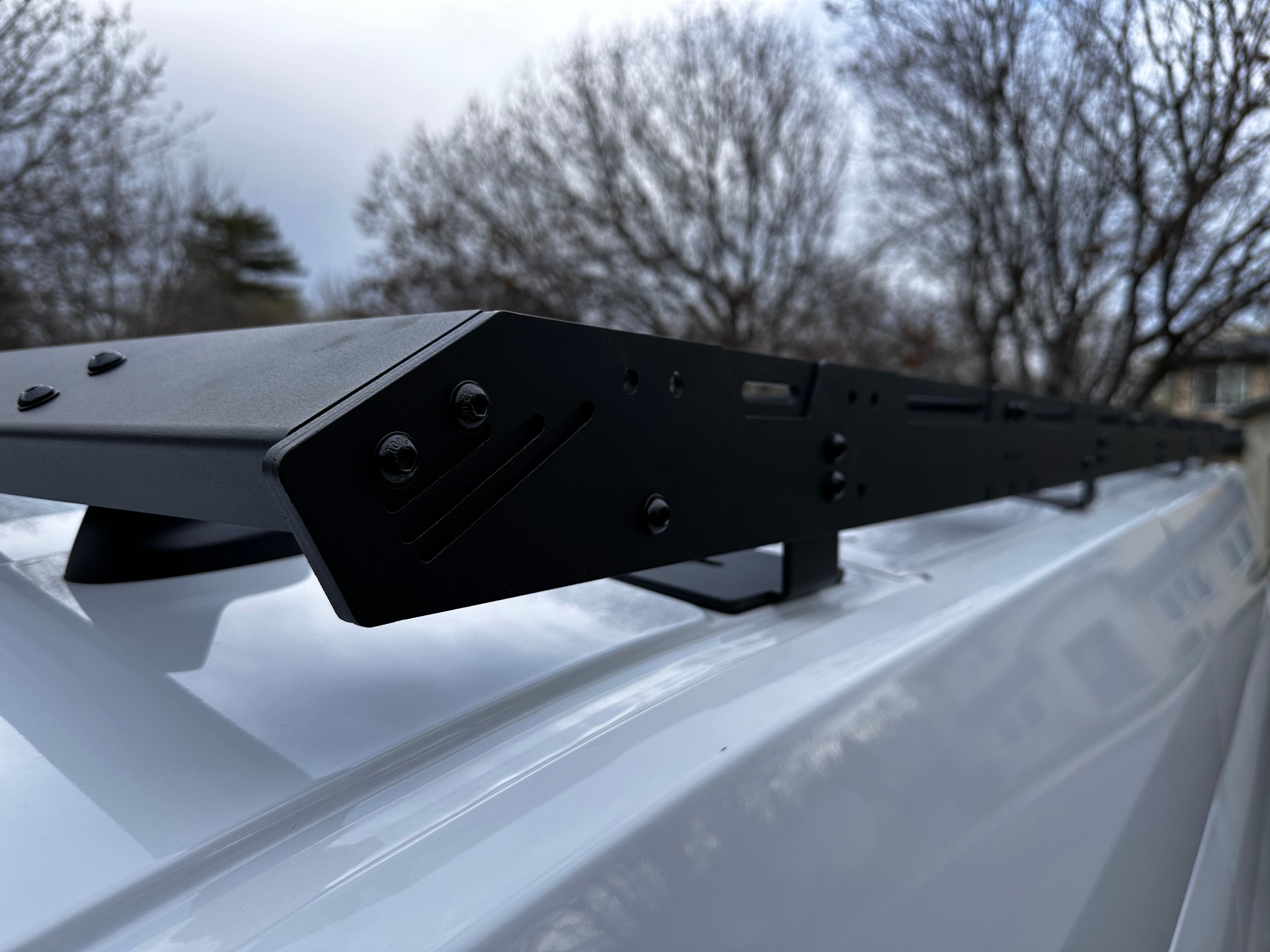 White Top Adventures Transit Mid Roof 148" Strata Roof Rack - Customizable Heavy-Duty Platform
