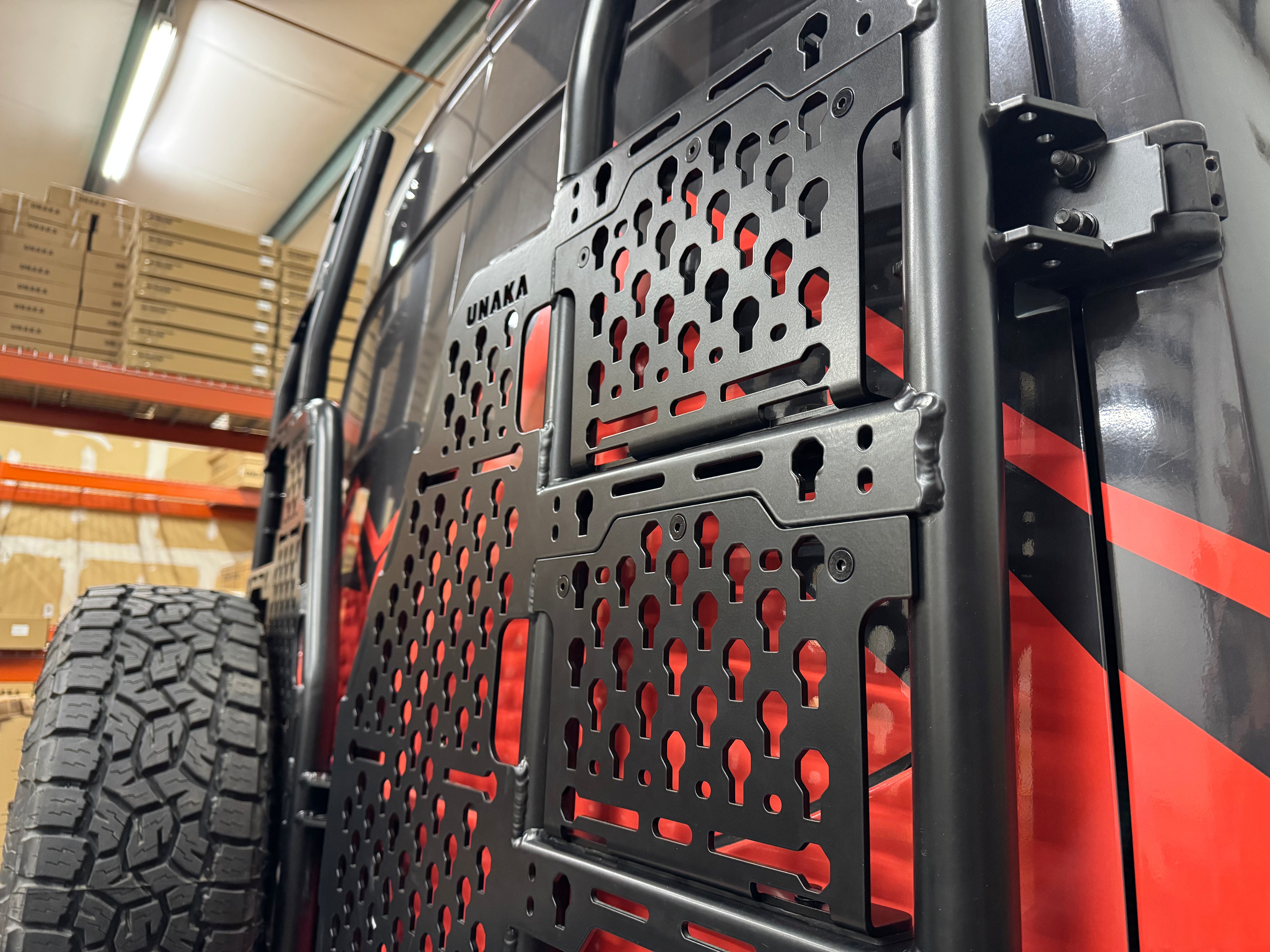 Unaka Gear Co. Rear Door Ladder Molle Panel
