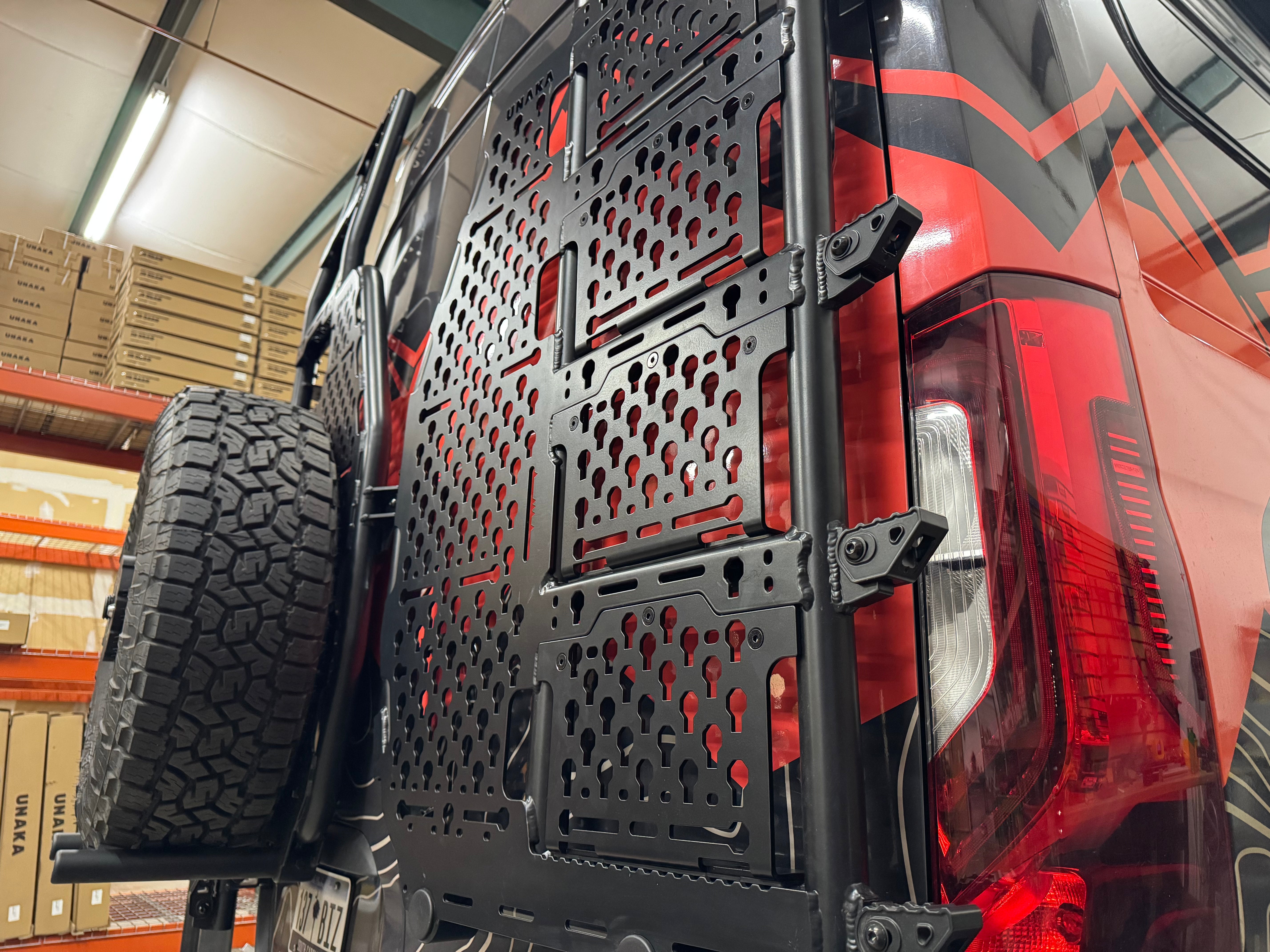 Unaka Gear Co. Rear Door Ladder Molle Panel