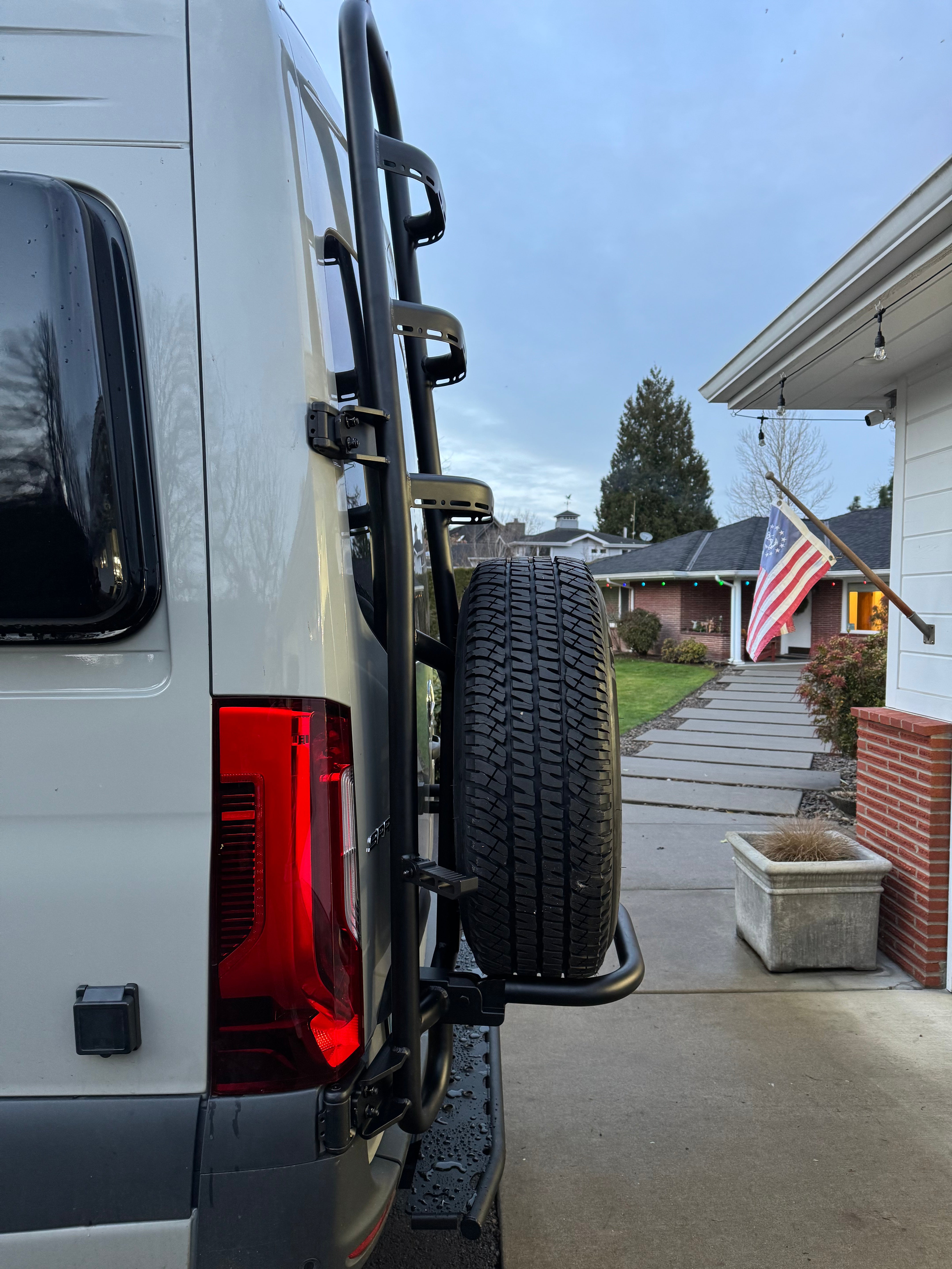 Tec Vanlife 2019+ Sprinter Tire Ladder - Two-in-One Access