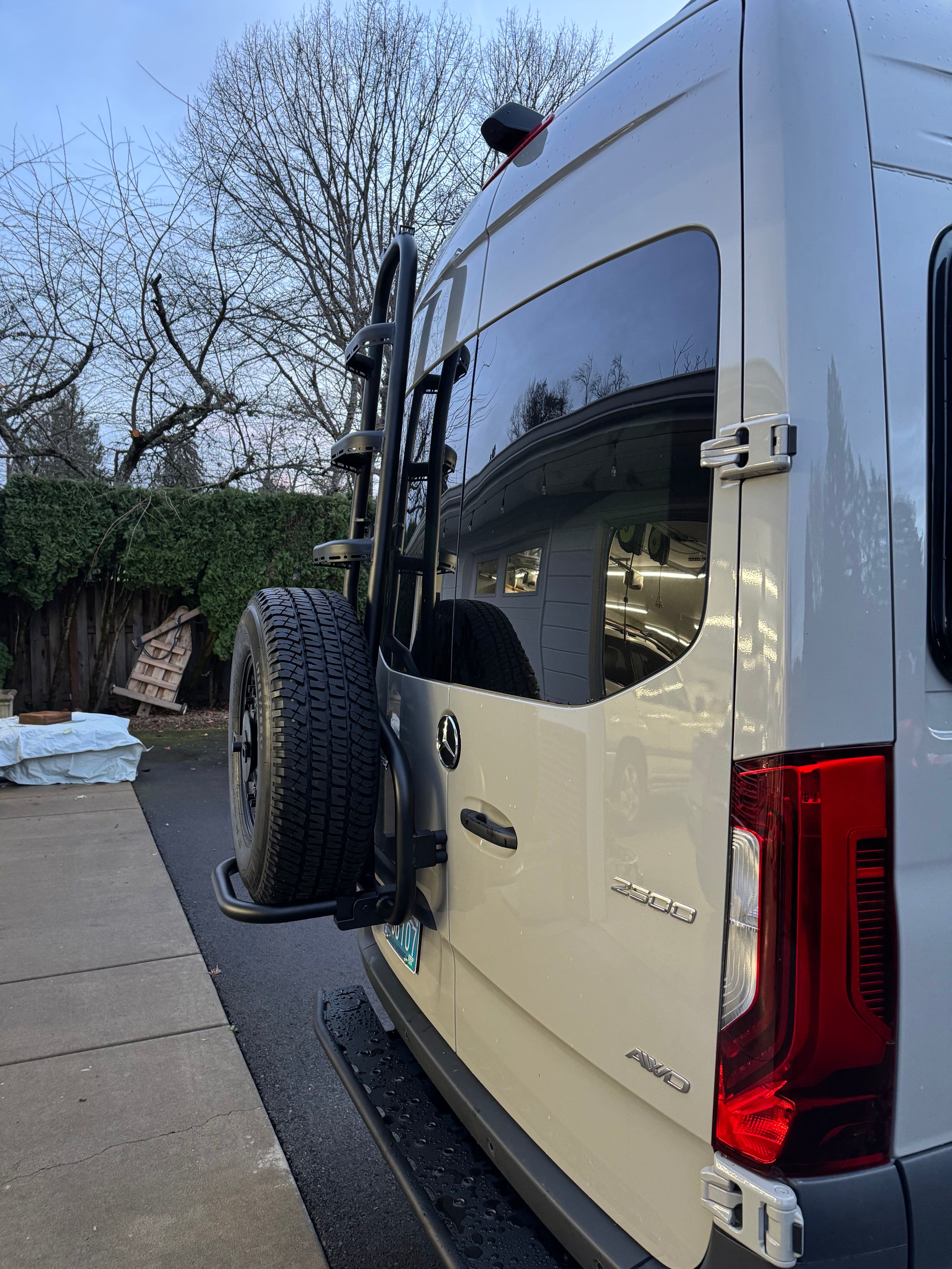 Tec Vanlife 2019+ Sprinter Tire Ladder - Two-in-One Access