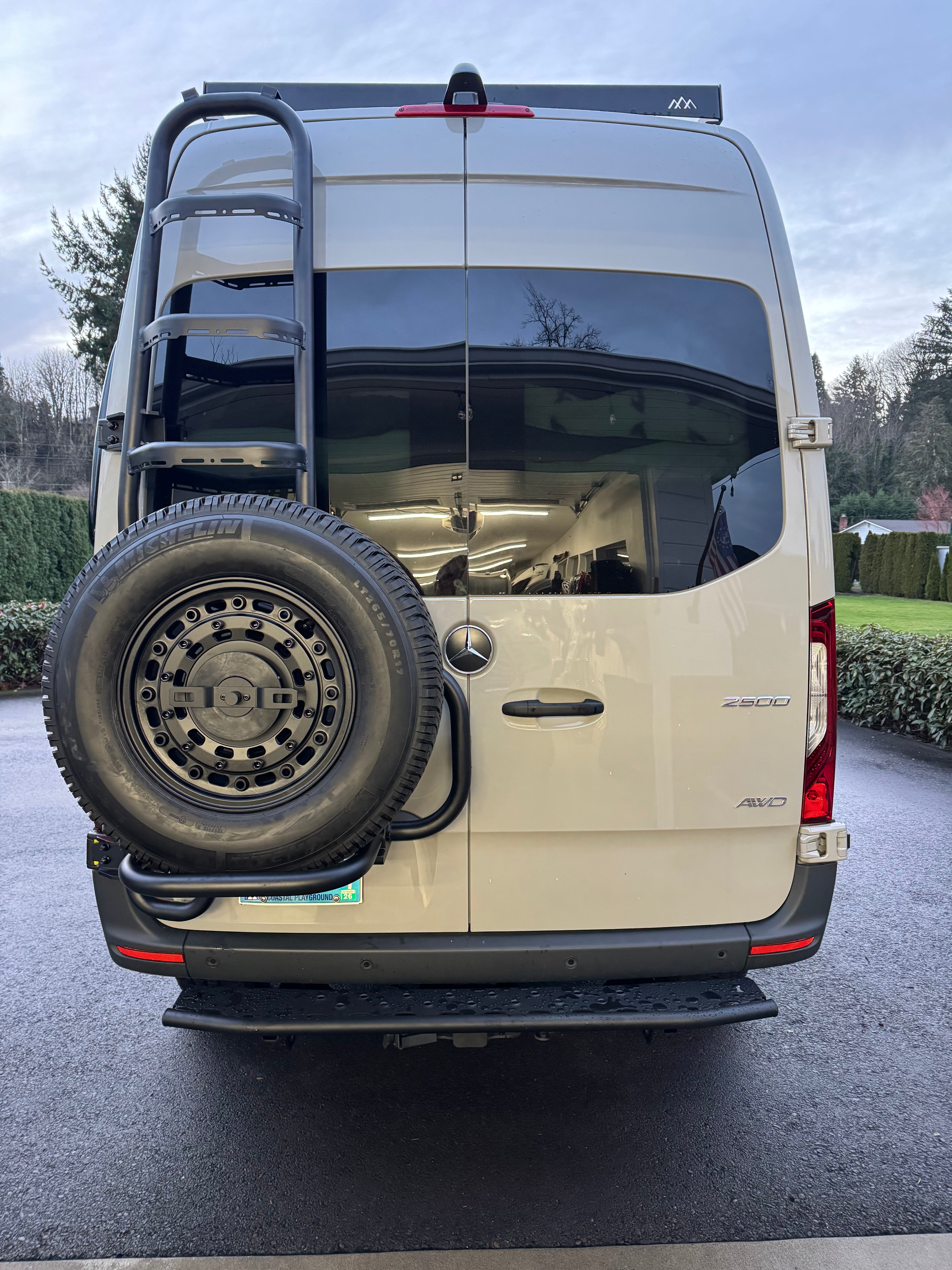 Tec Vanlife 2019+ Sprinter Tire Ladder - Two-in-One Access
