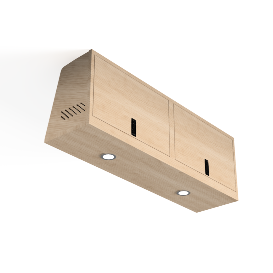 SERG SUPPLY LOW-PROFILE SQUARED OVERHEAD VAN CABINET