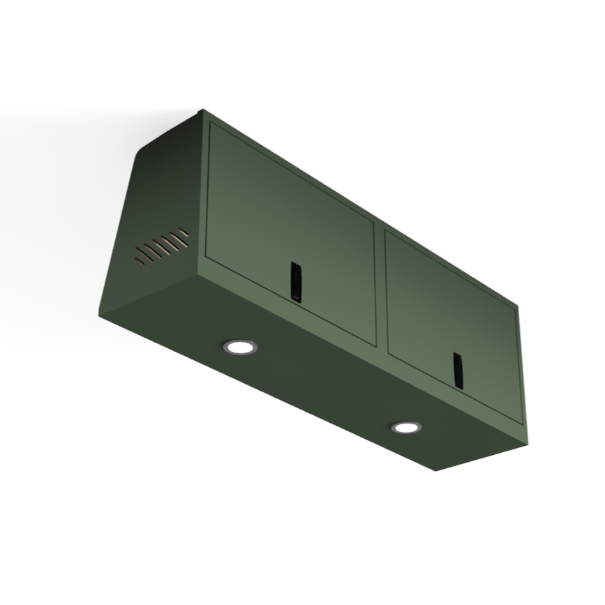 SERG SUPPLY LOW-PROFILE SQUARED OVERHEAD VAN CABINET