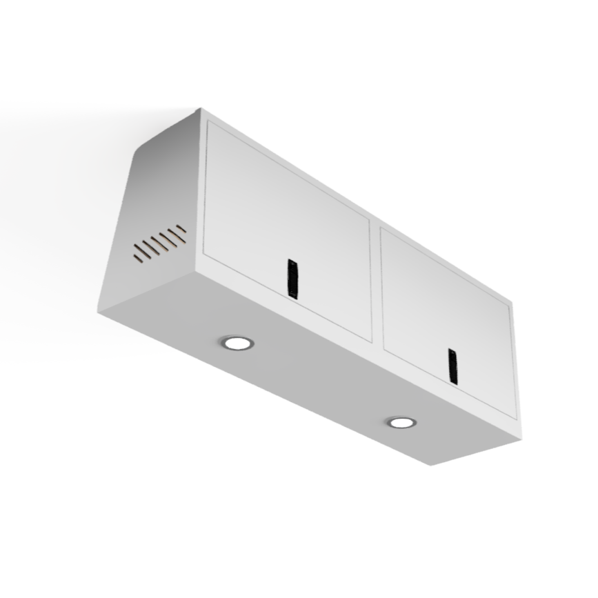 SERG SUPPLY LOW-PROFILE SQUARED OVERHEAD VAN CABINET