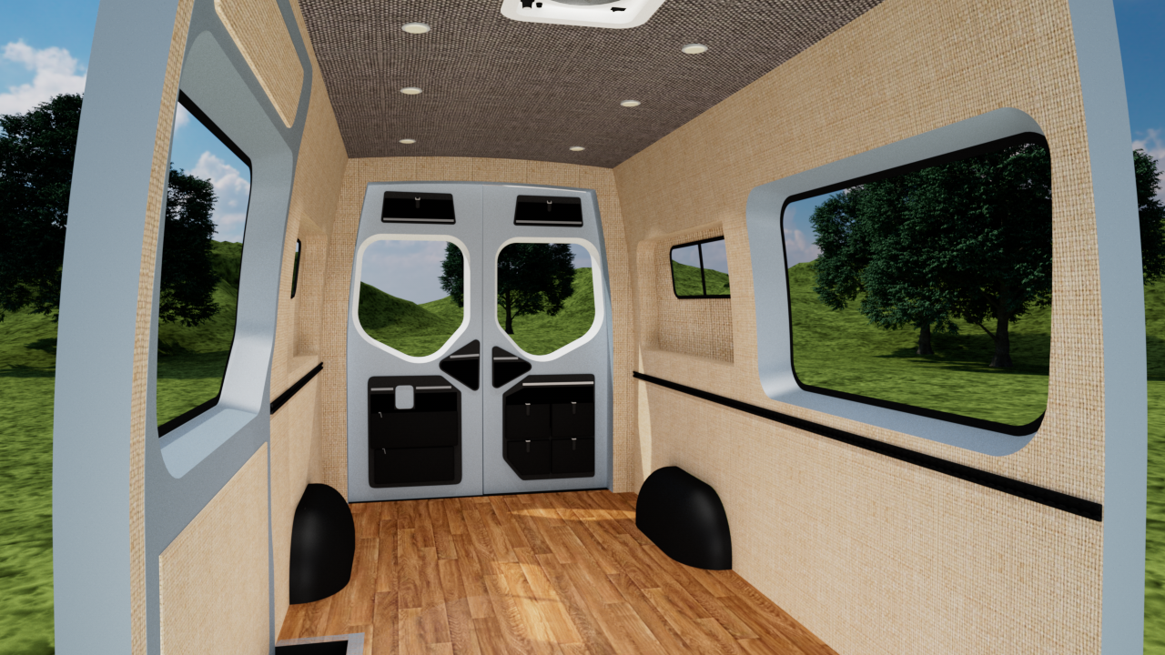 Alpine Van Works Sprinter 144 Low Roof Panel Kit - Insulated Finish